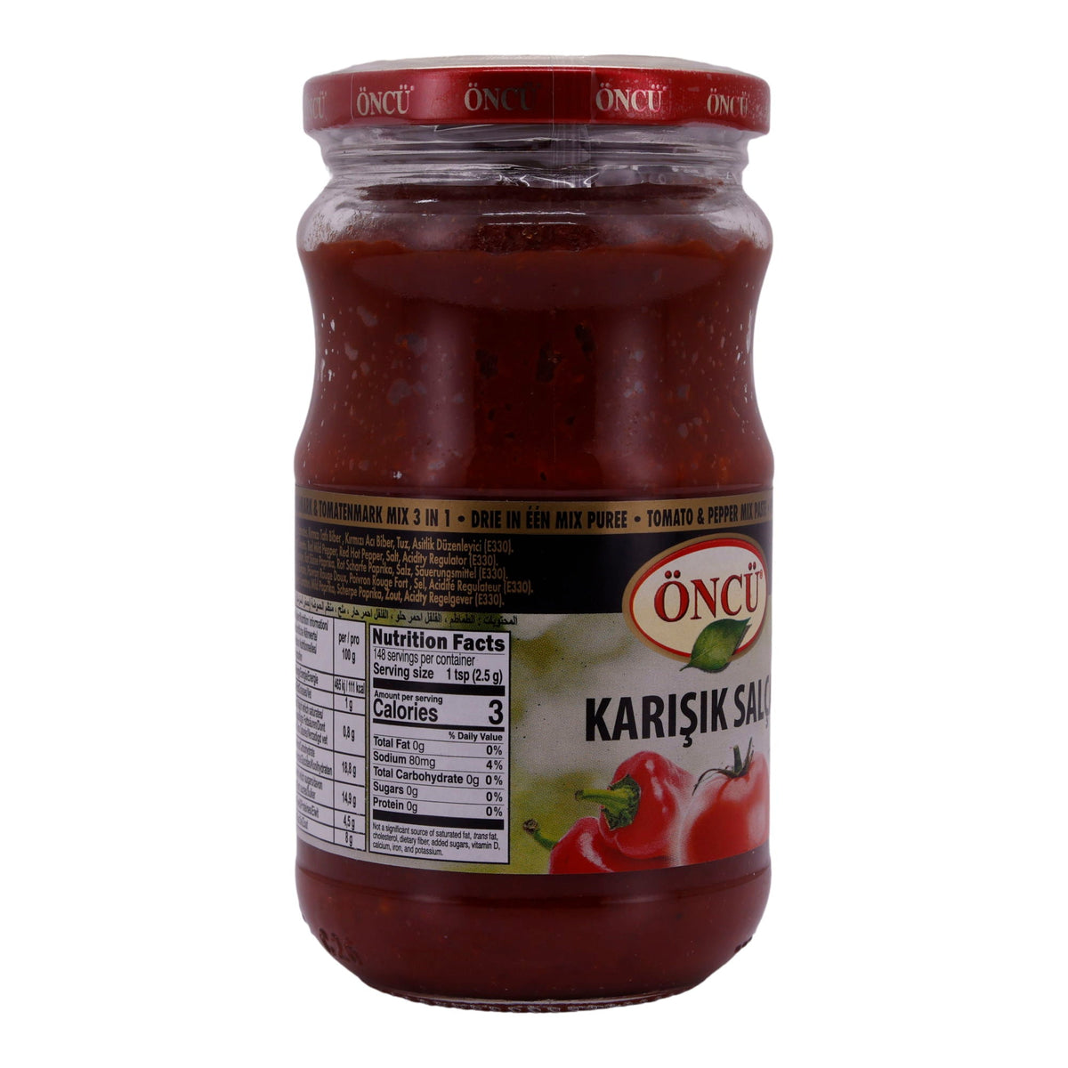 Tomaten- und Paprikamark Öncü | Karışık Salça | Mischung | 370 g – Für die Zubereitung von Saucen und mehr ÖNCÜ