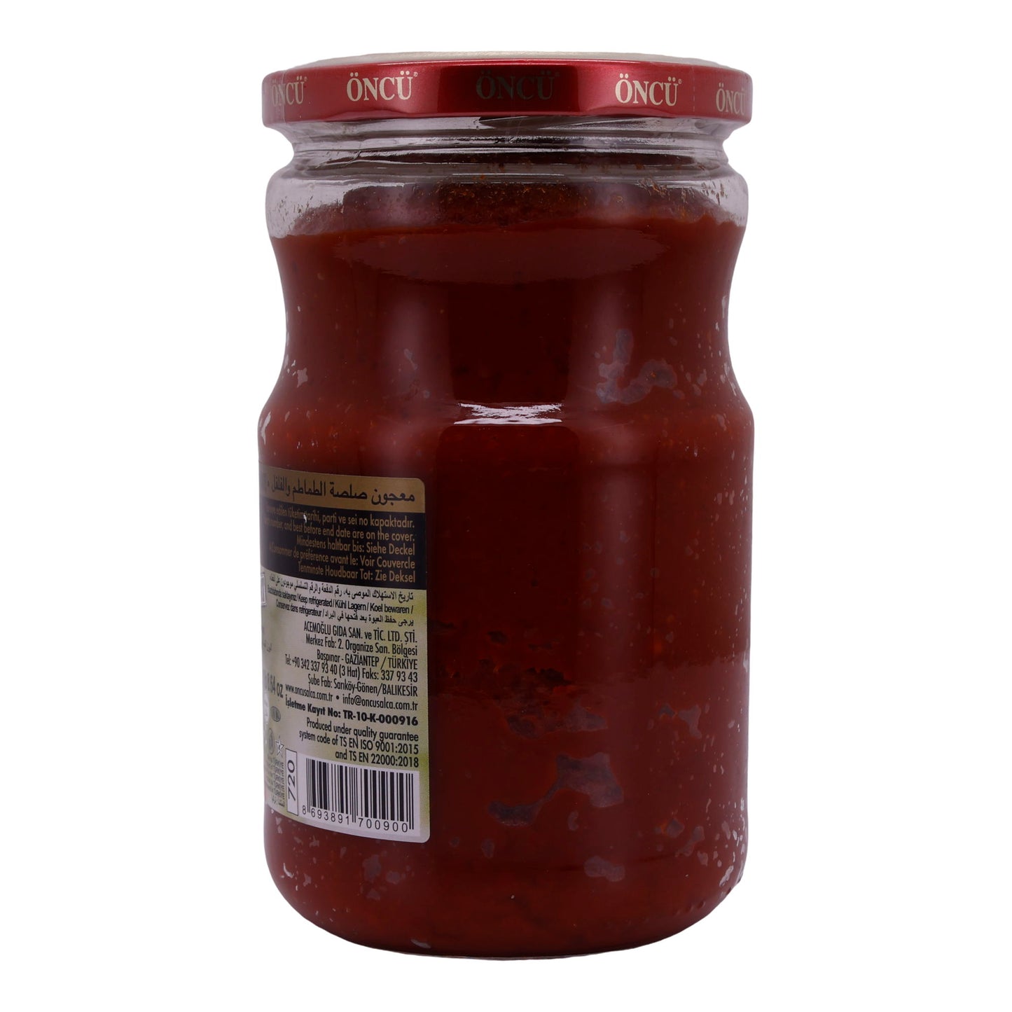 Tomaten- und Paprikamark Öncü | Karışık Salça | Mittlere Schärfe | 700 g