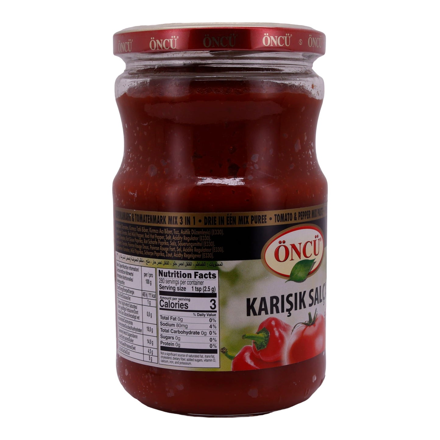 Tomaten- und Paprikamark Öncü | Karışık Salça | Mittlere Schärfe | 700 g ÖNCÜ