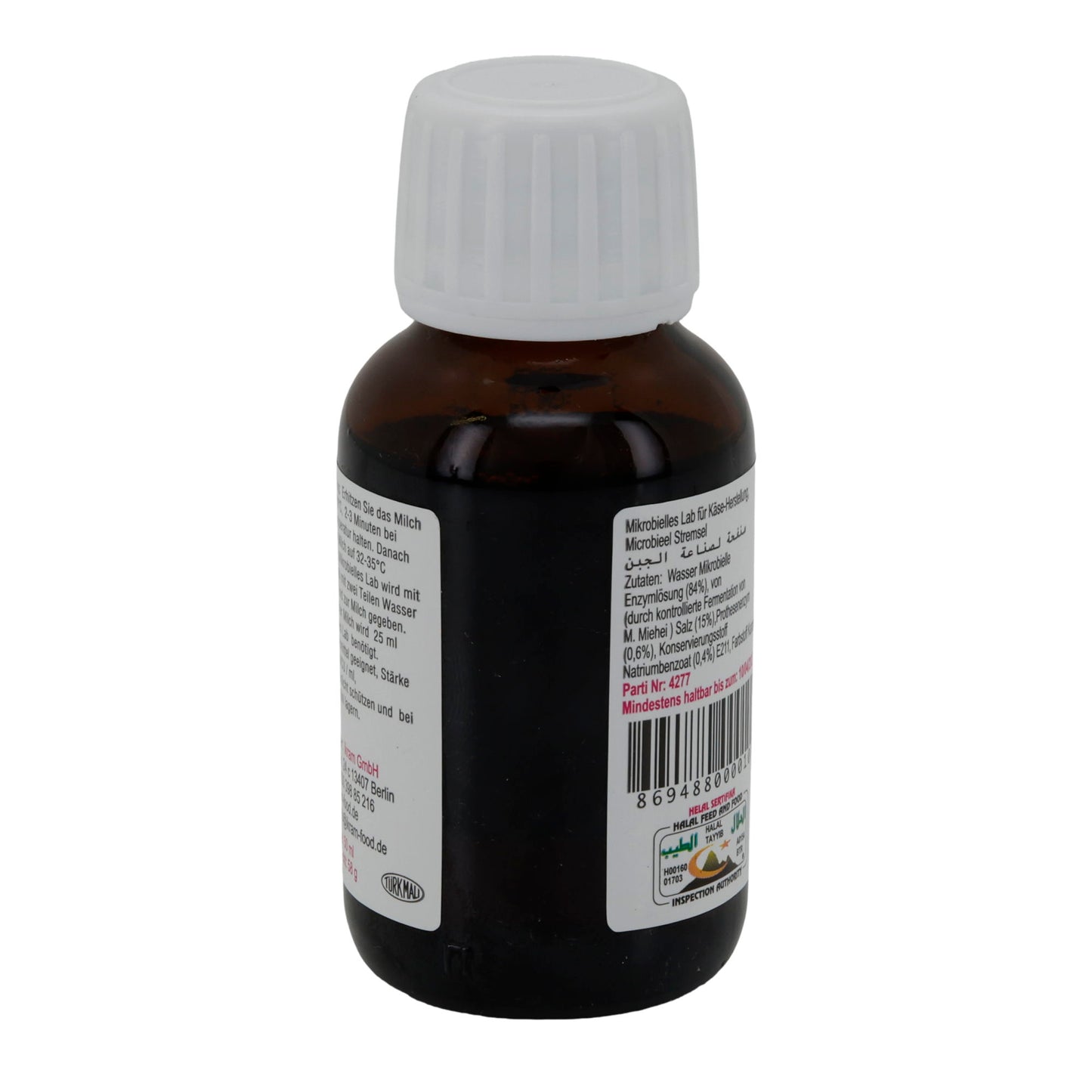 Lab Mayasan Sıvı Lab | Lab | Peynir Üretimi için Mikrobiyal Lab | 58 ml