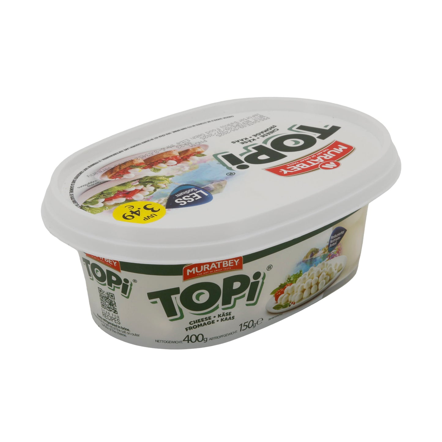Formaggio Muratbey Topi Formaggio | Formaggio | Meno sodio per un piacere sano | 150 g