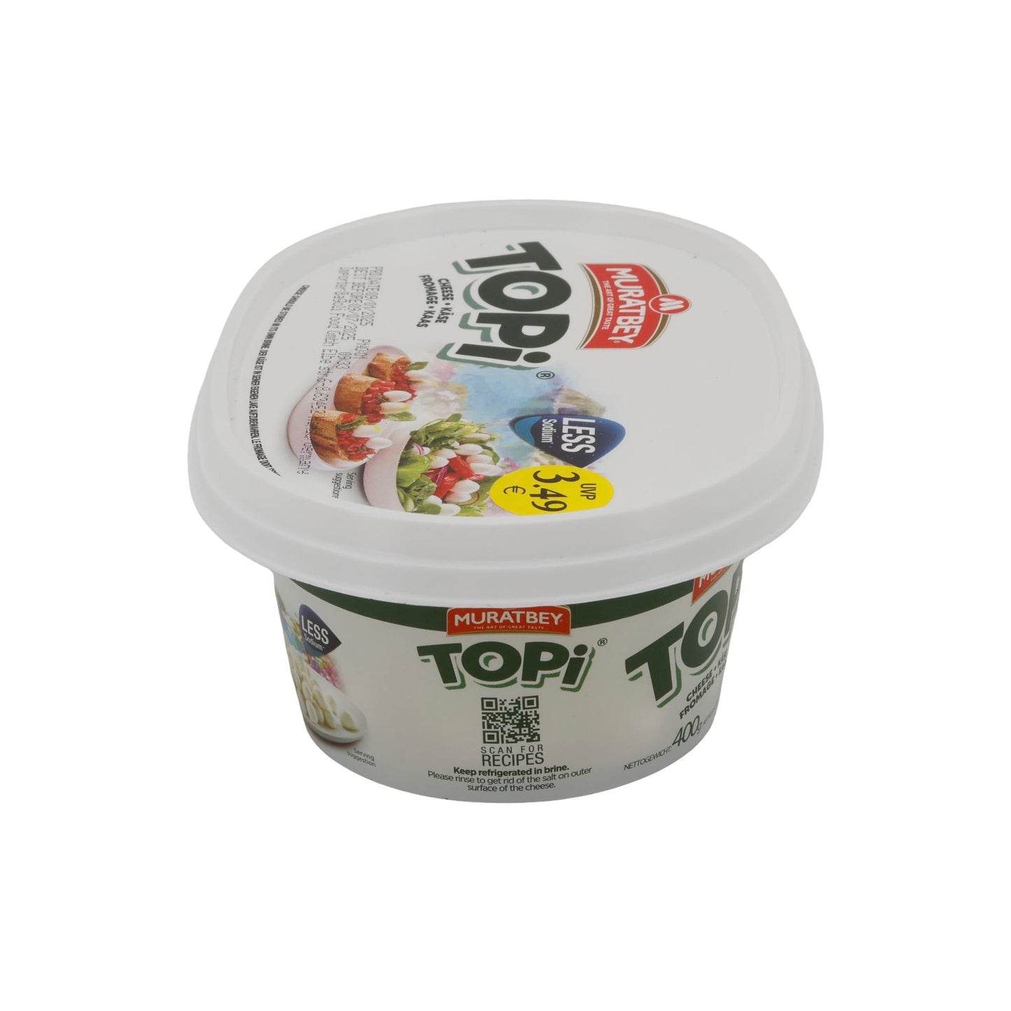 Formaggio Muratbey Topi Formaggio | Formaggio | Meno sodio per un piacere sano | 150 g