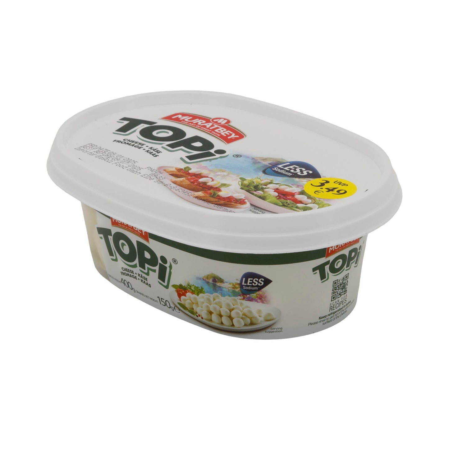 Formaggio Muratbey Topi Formaggio | Formaggio | Meno sodio per un piacere sano | 150 g