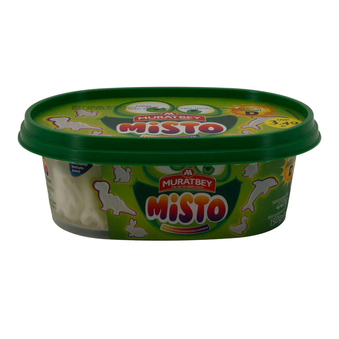 Frischkäse Muratbey Misto | Frischkäse | Cremig mit Vitamin D | 440 g