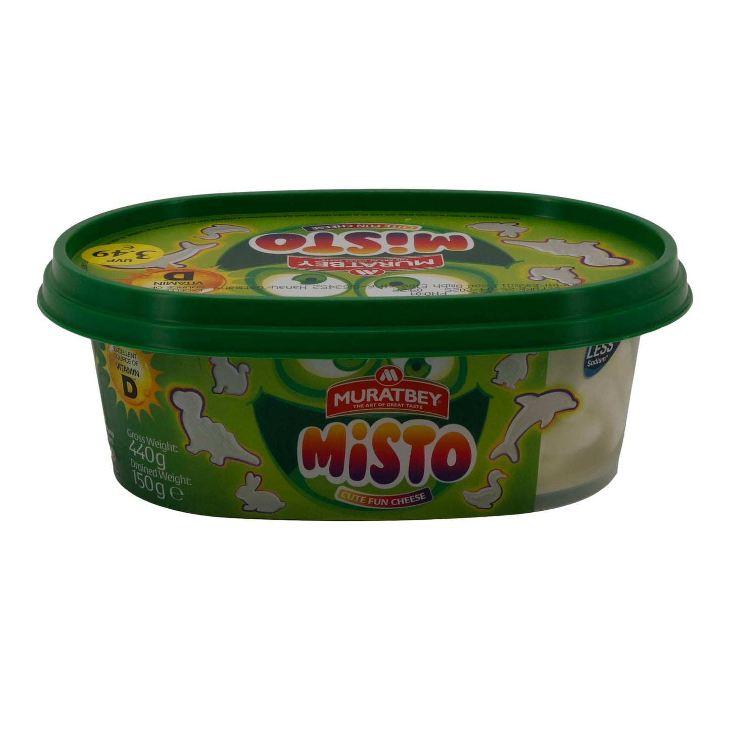 Frischkäse Muratbey Misto | Frischkäse | Cremig mit Vitamin D | 440 g