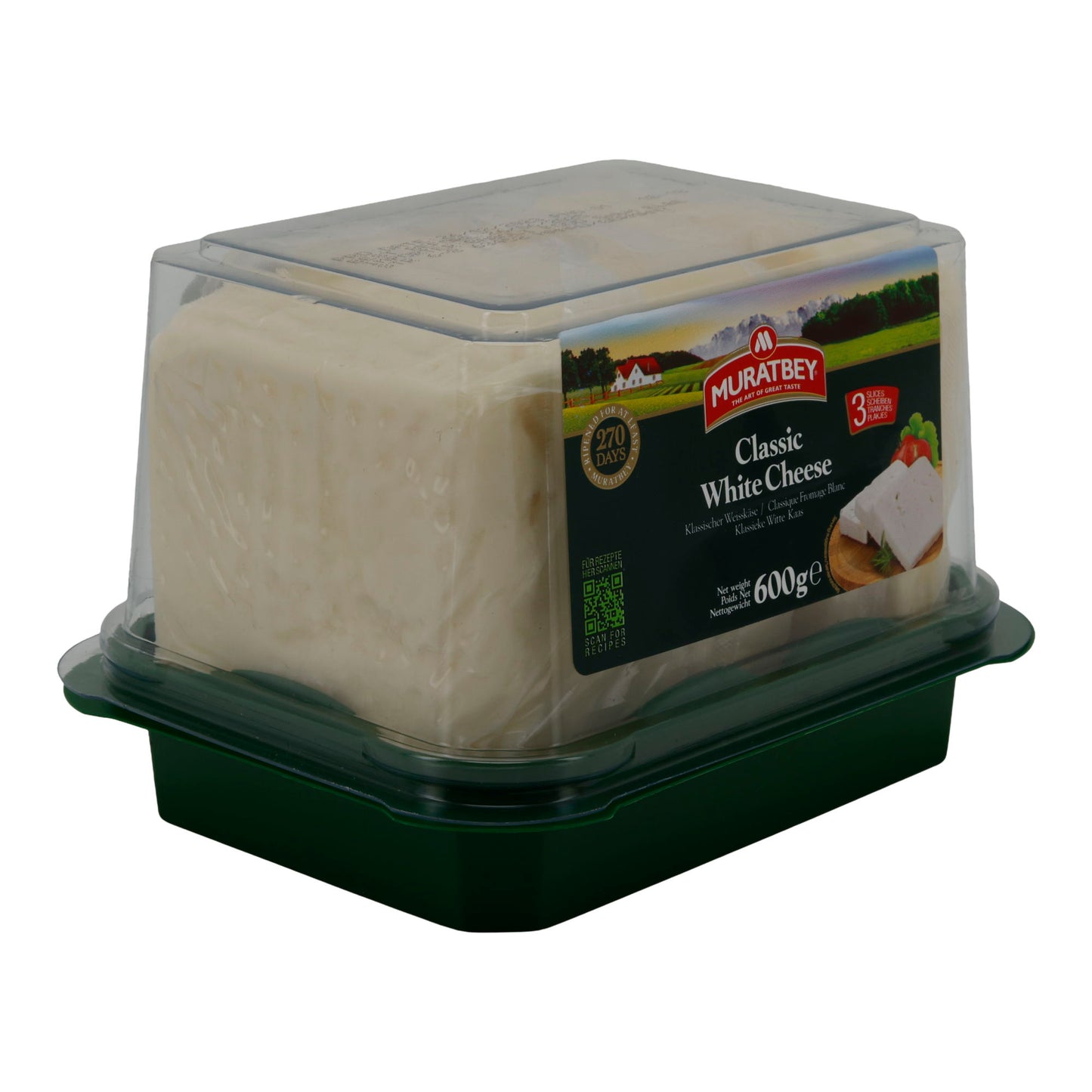 Weißkäse Muratbey Classic White Cheese | Klassisch | Frische Kuhmilch | 600 g
