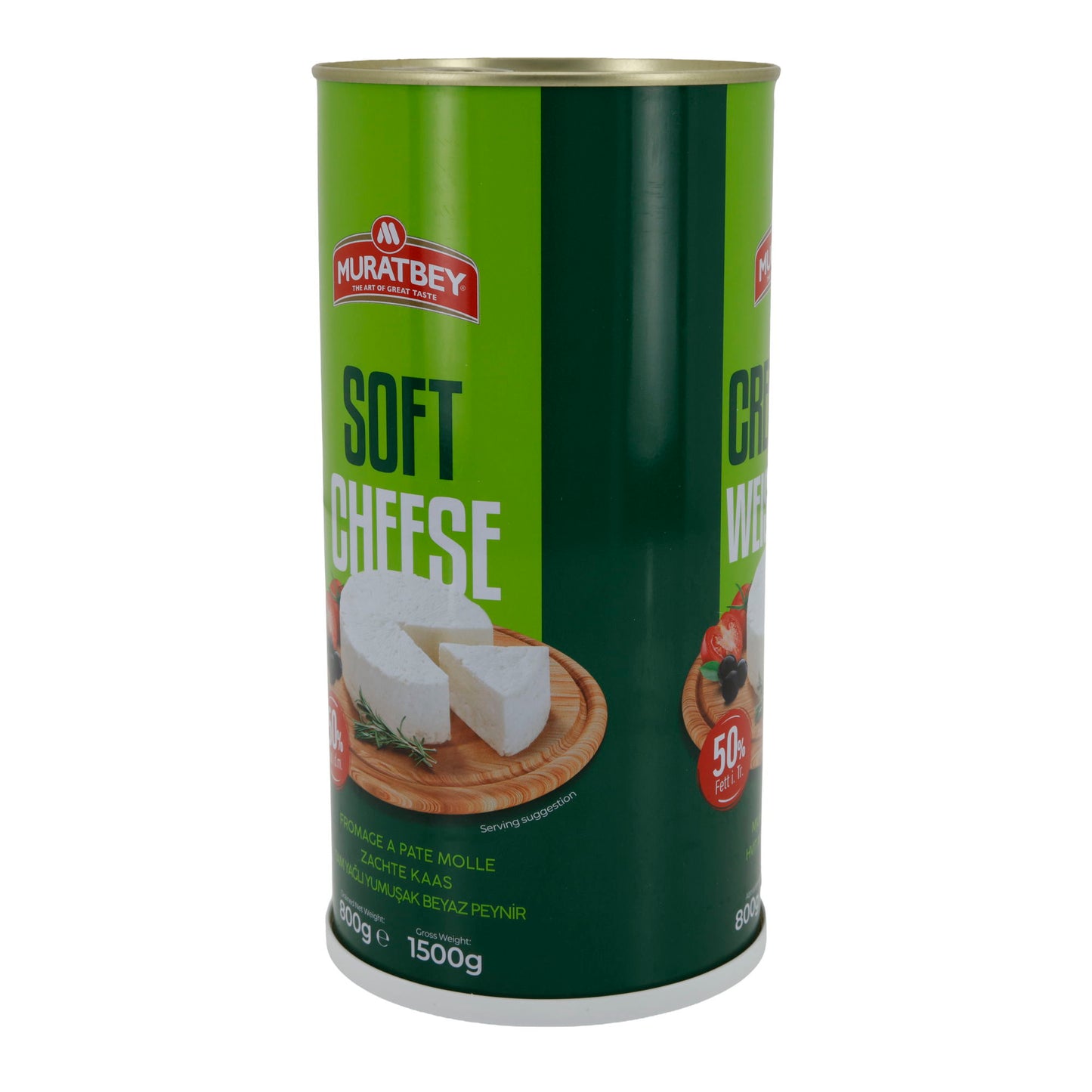 Weichkäse Muratbey Cremiger | Weißkäse in Salzlake | 50 % Fett i. Tr. | 1500 g