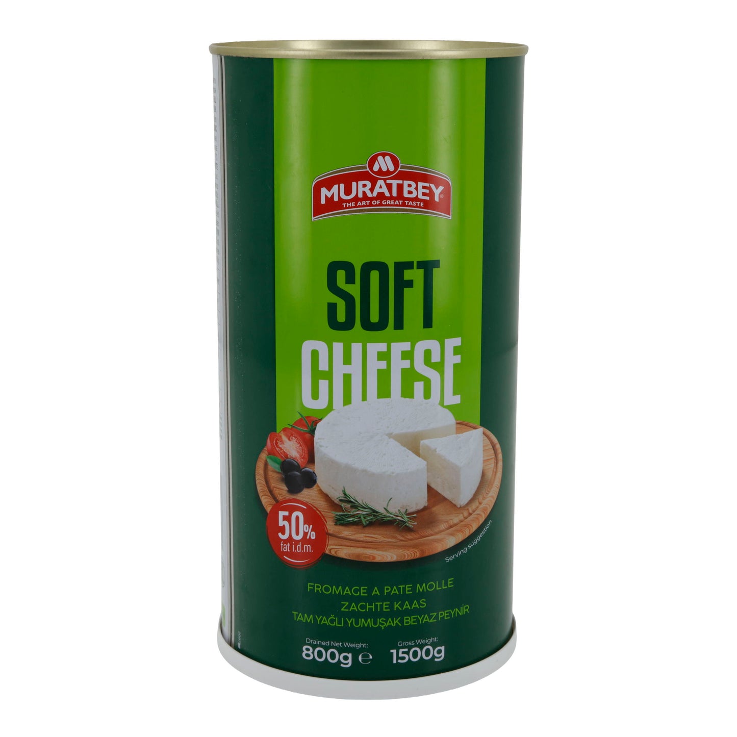 Weichkäse Muratbey Cremiger | Weißkäse in Salzlake | 50 % Fett i. Tr. | 1500 g