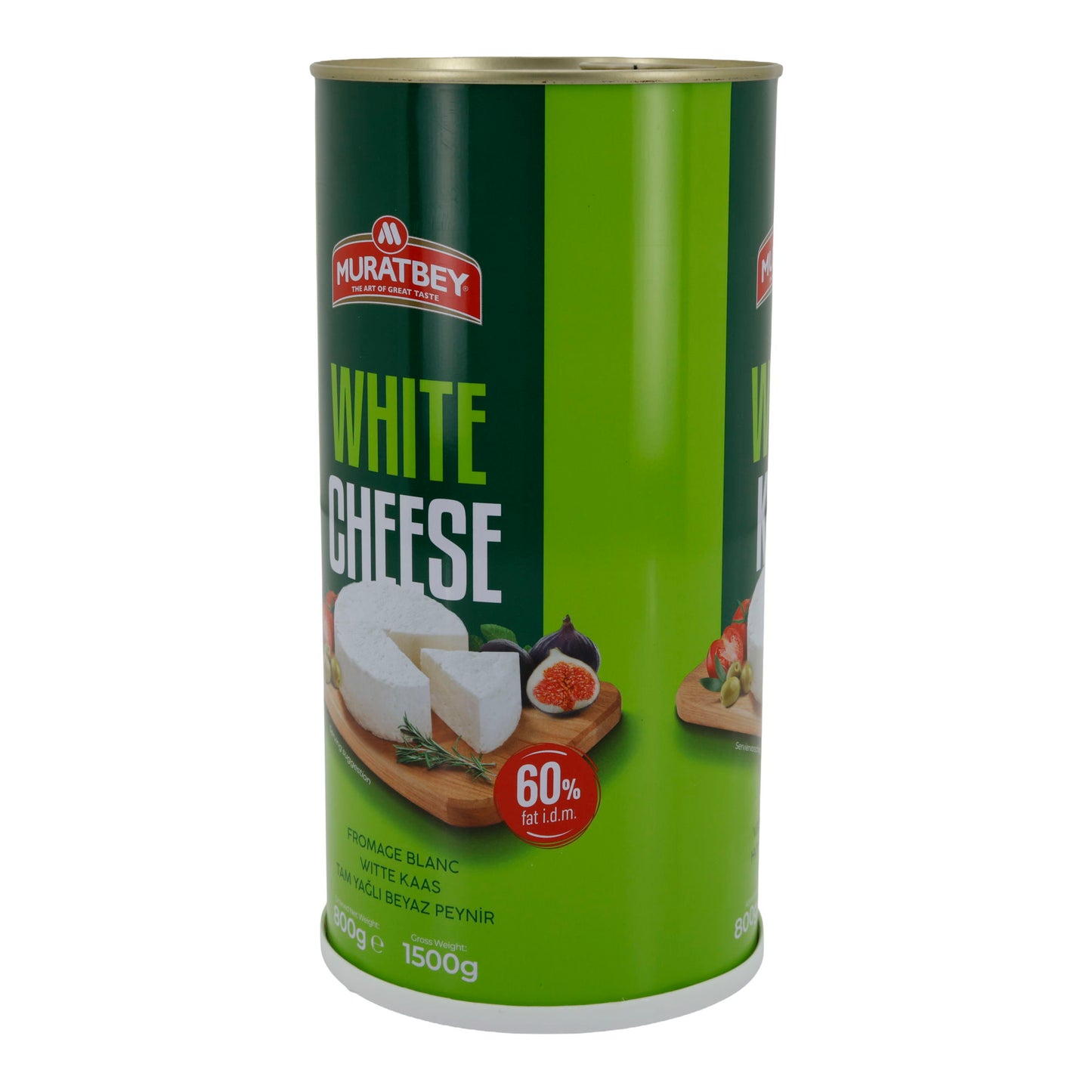 Weichkäse Muratbey | Weißkäse in Salzlake | Traditioneller Weichkäse mit 60 % Fett i. Tr. | 1500 g