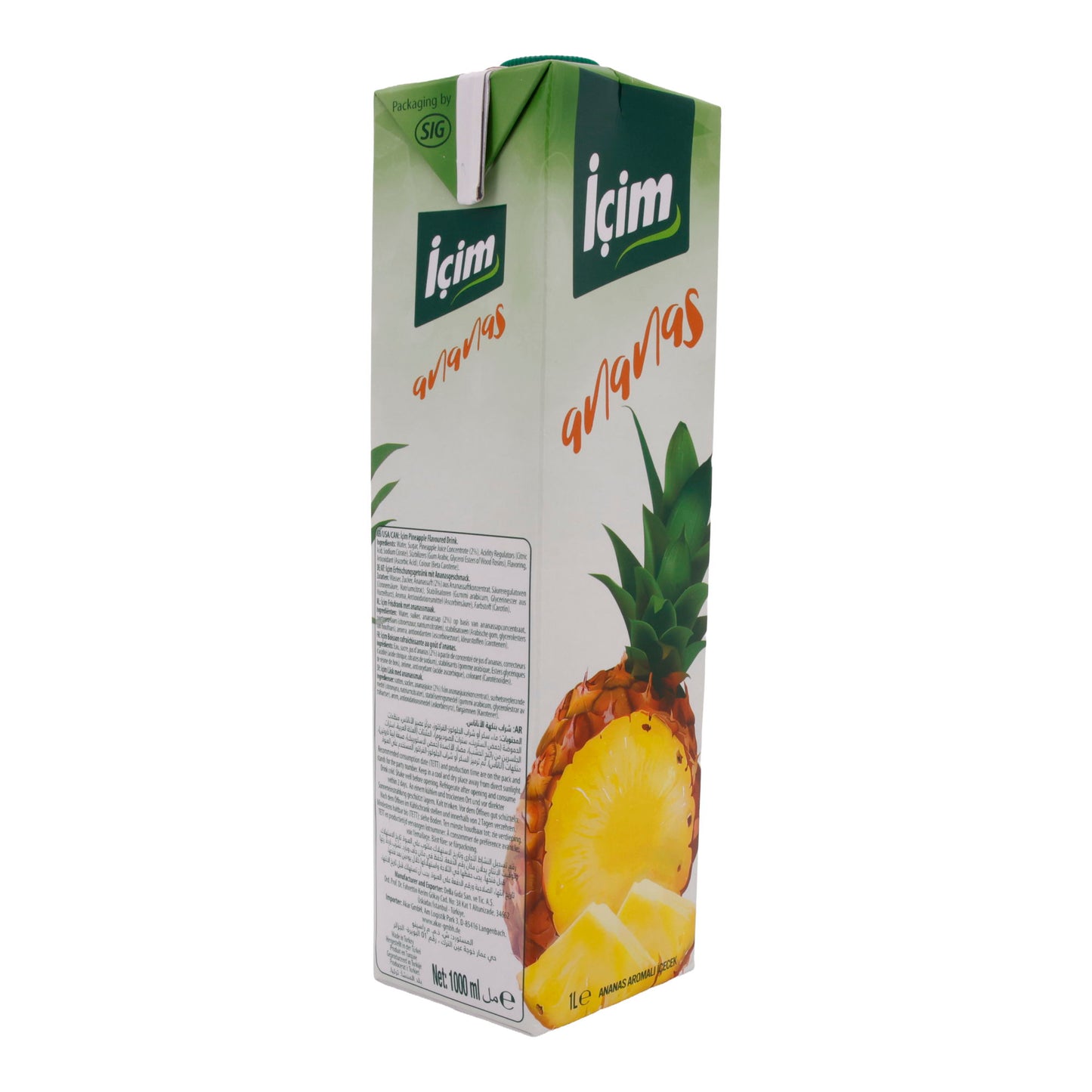 Fruchtgetränk İçim | Ananasgetränk | Erfrischender Tropengenuss | 1 Liter