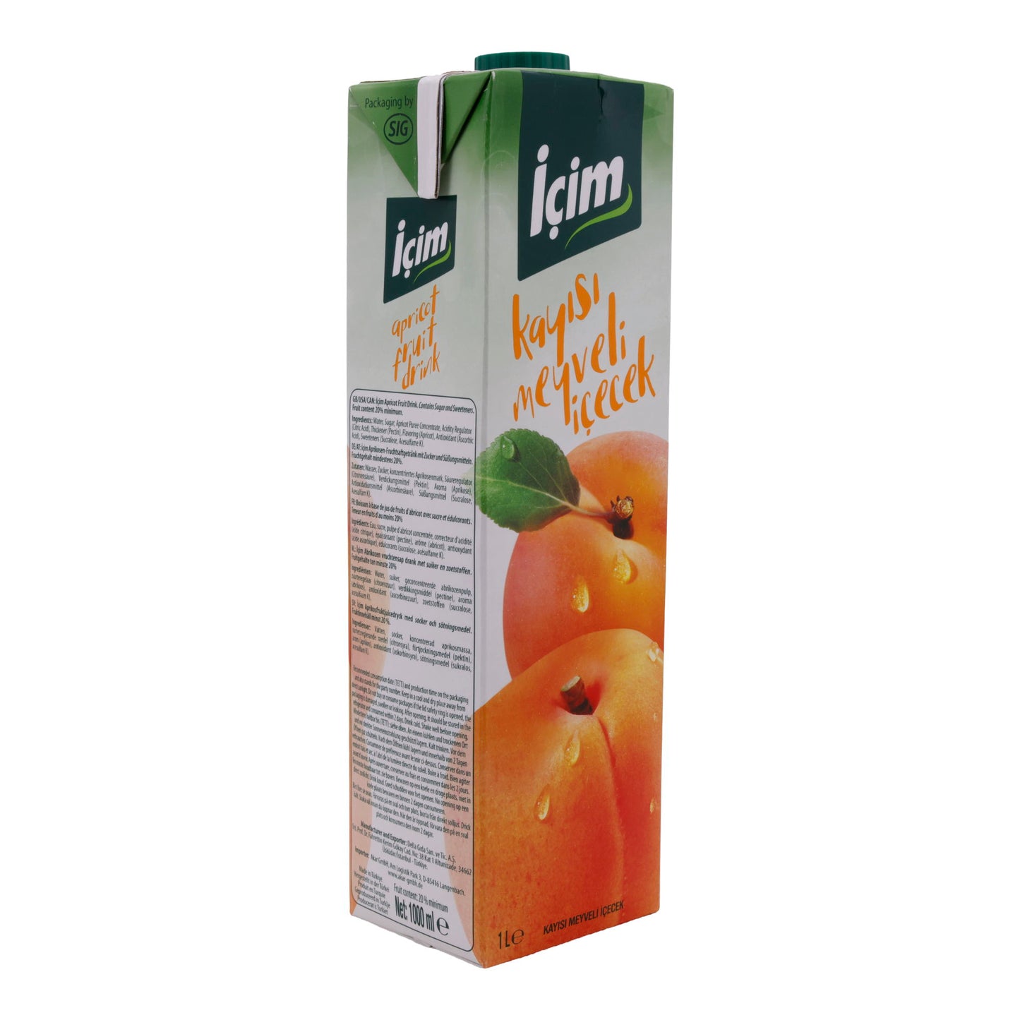 Fruit drink | Apricot fruit drink | Refreshing, fruity delicious, ideal for every day | 1 liter