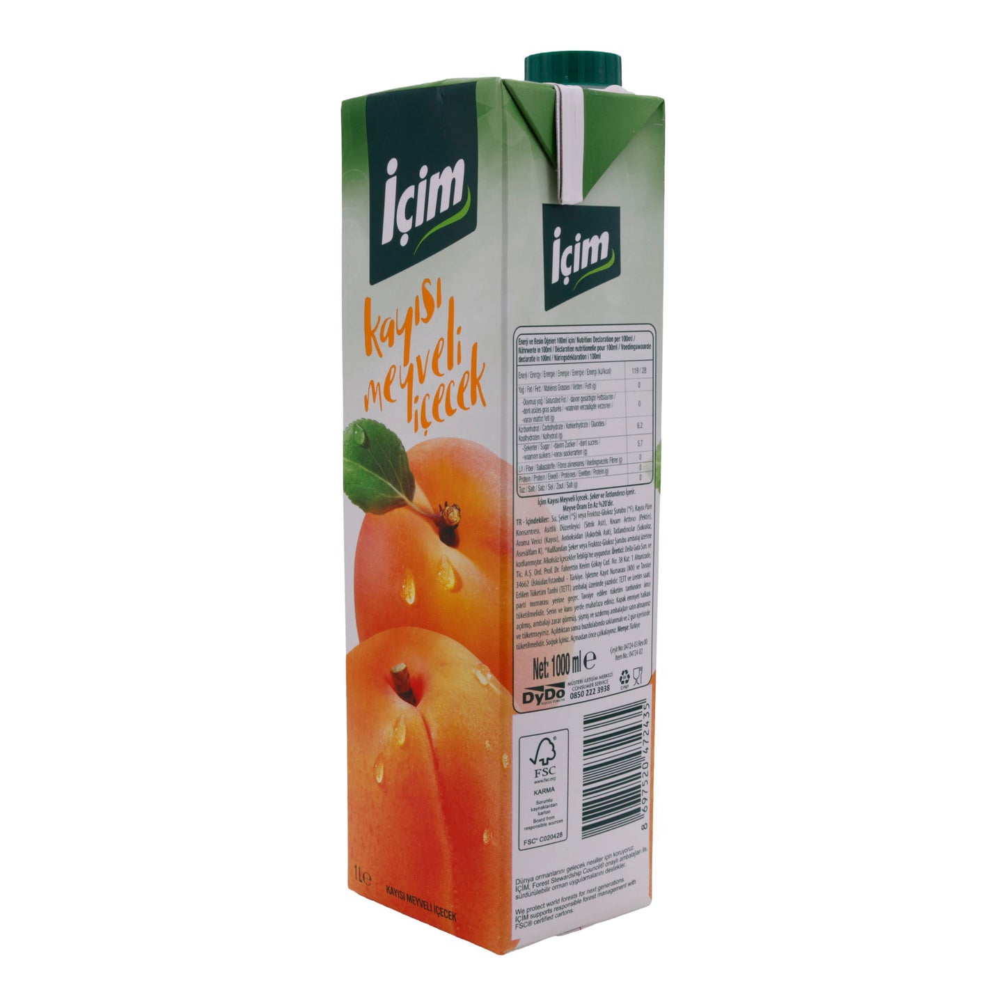 Fruit drink | Apricot fruit drink | Refreshing, fruity delicious, ideal for every day | 1 liter