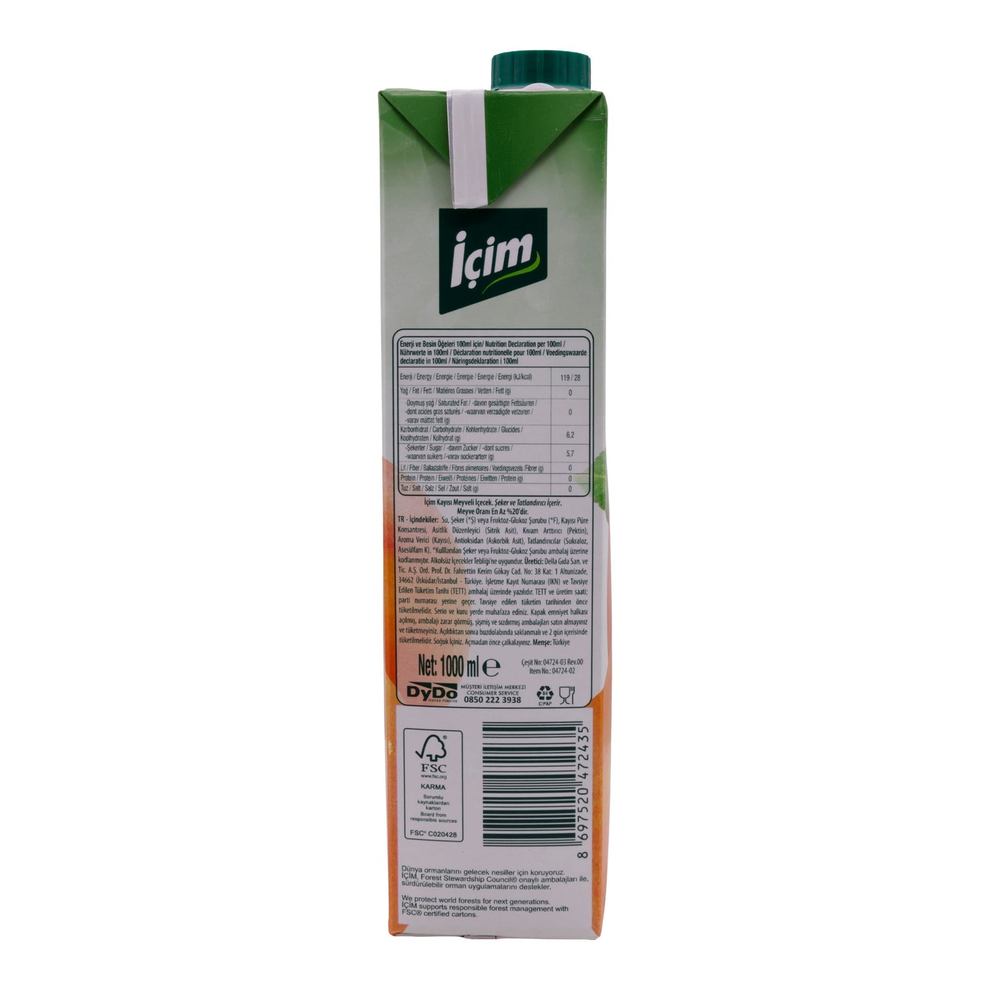 Fruit drink | Apricot fruit drink | Refreshing, fruity delicious, ideal for every day | 1 liter