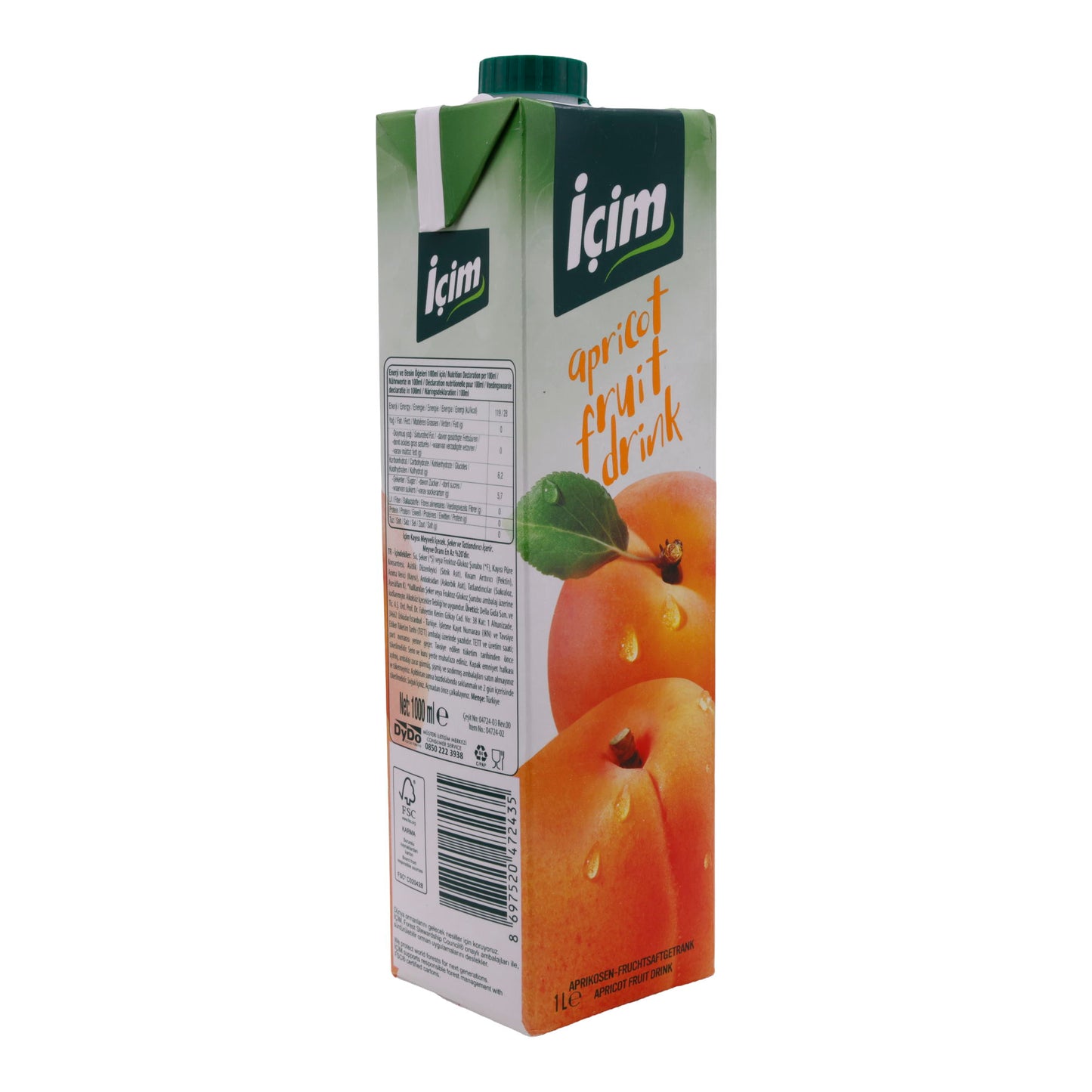 Fruit drink | Apricot fruit drink | Refreshing, fruity delicious, ideal for every day | 1 liter