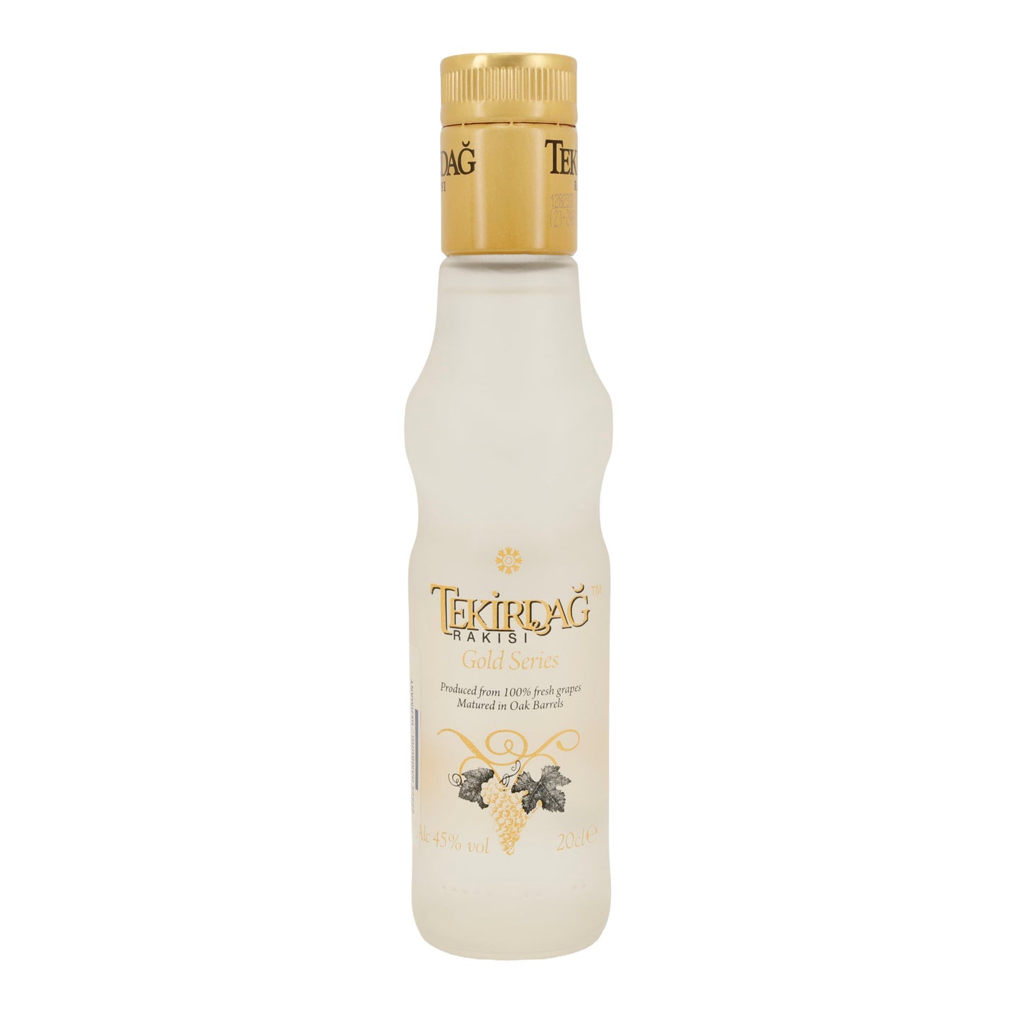 Tekirdağ Rakısı | Altın Serisi | Meşe Fıçıda Olgunlaştırılmış | %45 hacim | 200 ml