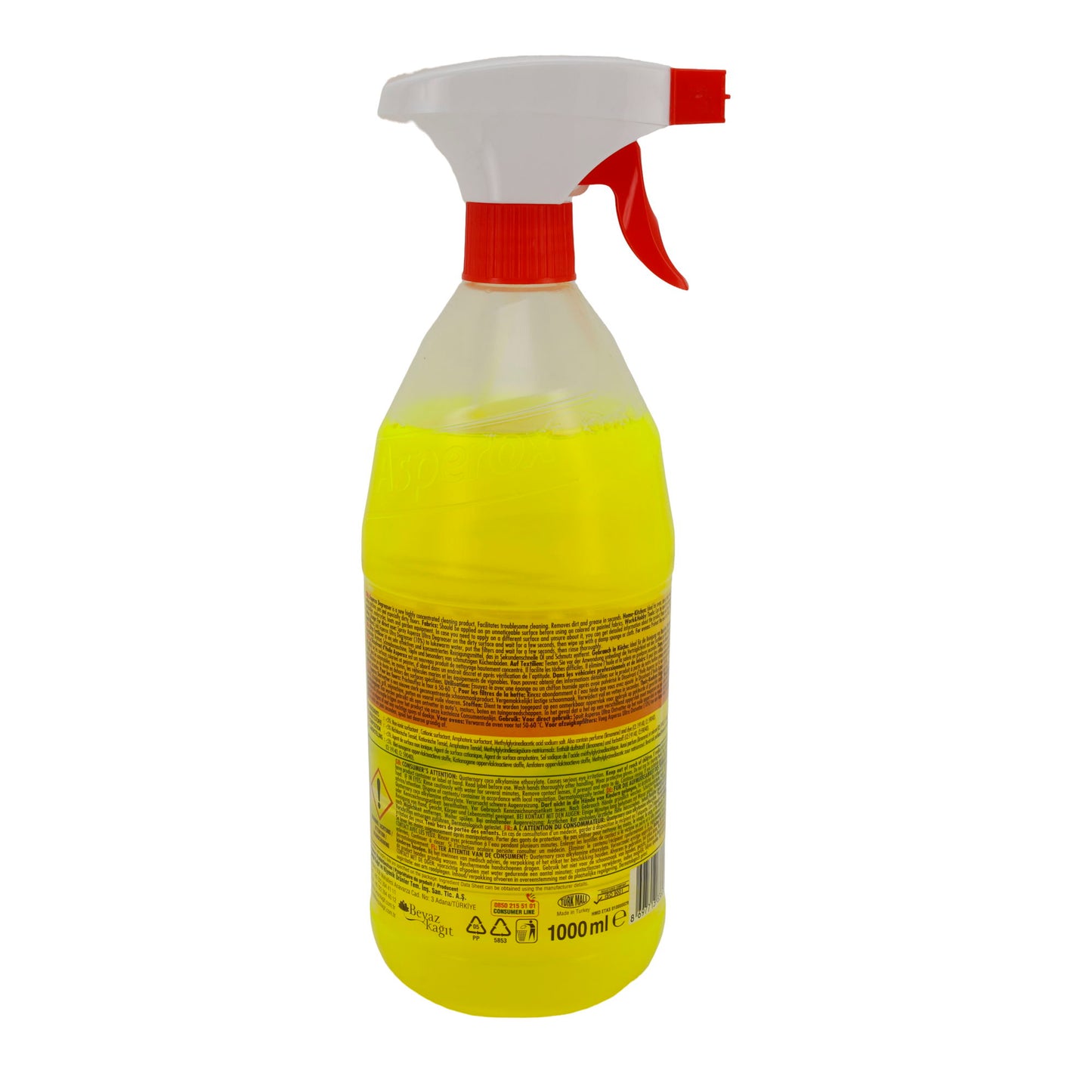 Fettlöser Asperox Sarı Güç Ultra | Fettlöser | Starker Fettlöser | 1000 ml