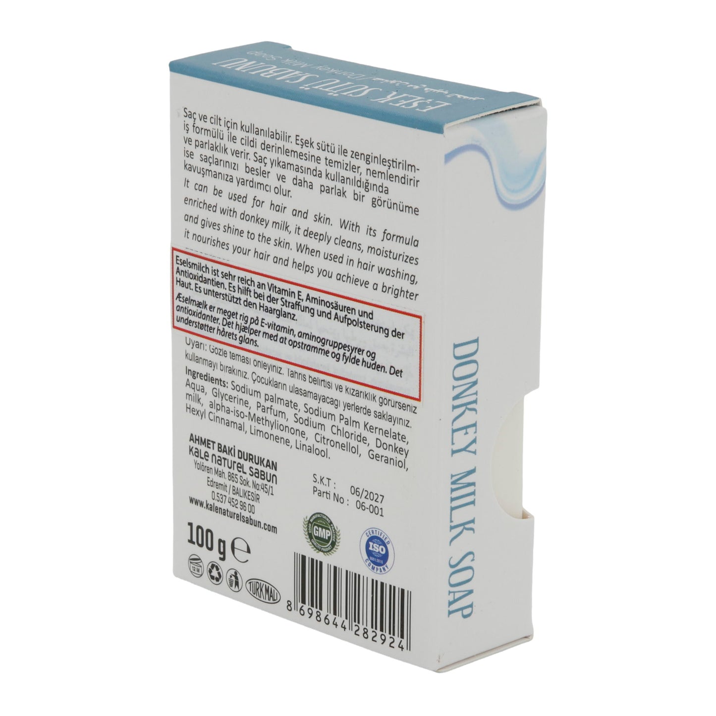 Seife Purlavie | Ezelsmelkzeep | Hydrateert | 100 g