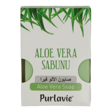 Seife Purlavie | Aloe Vera Seife | milde Pflanzenseife mit Feuchtigkeitspflege | 100g PURLAVIE