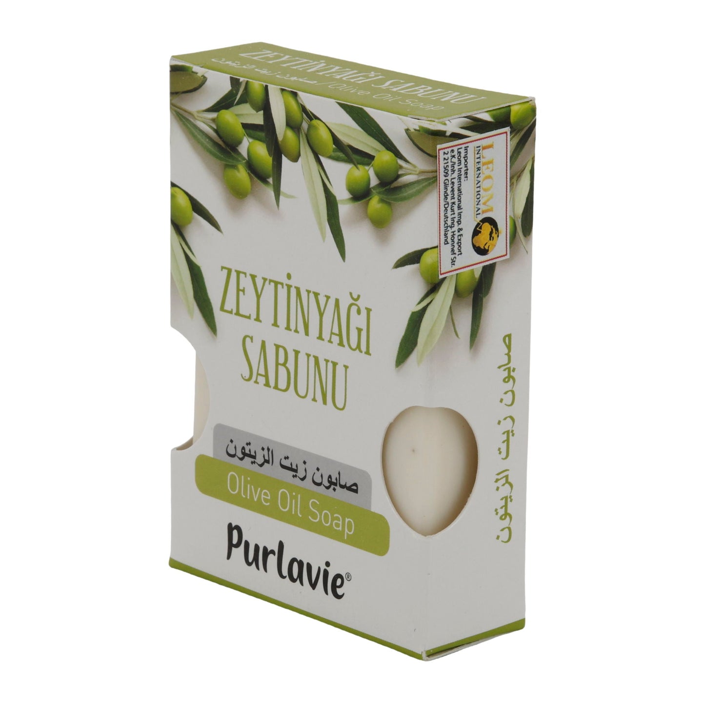 Seife Purlavie | Olivenölseife | Spendet Feuchtigkeit | 100 g PURLAVIE