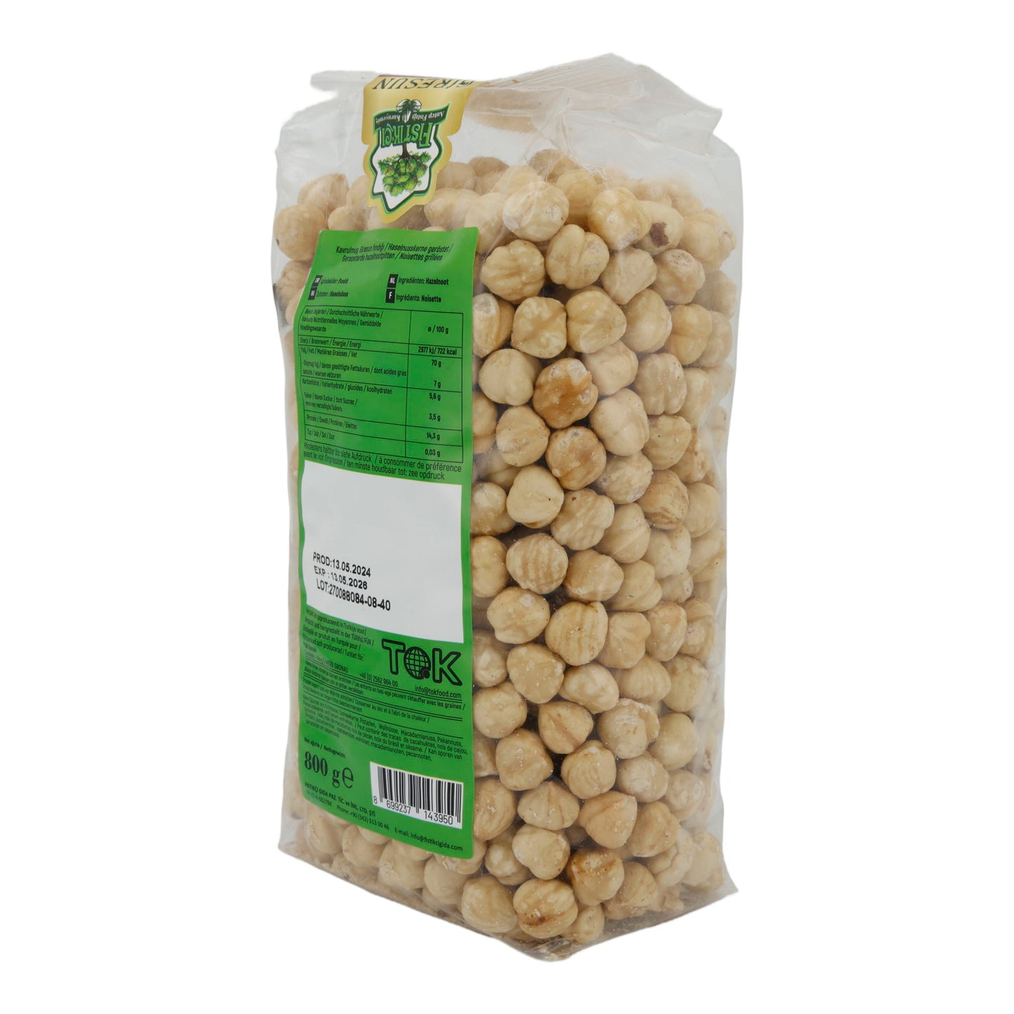 Noisettes de Giresun | Grillées | De Giresun, Turquie | 800 g