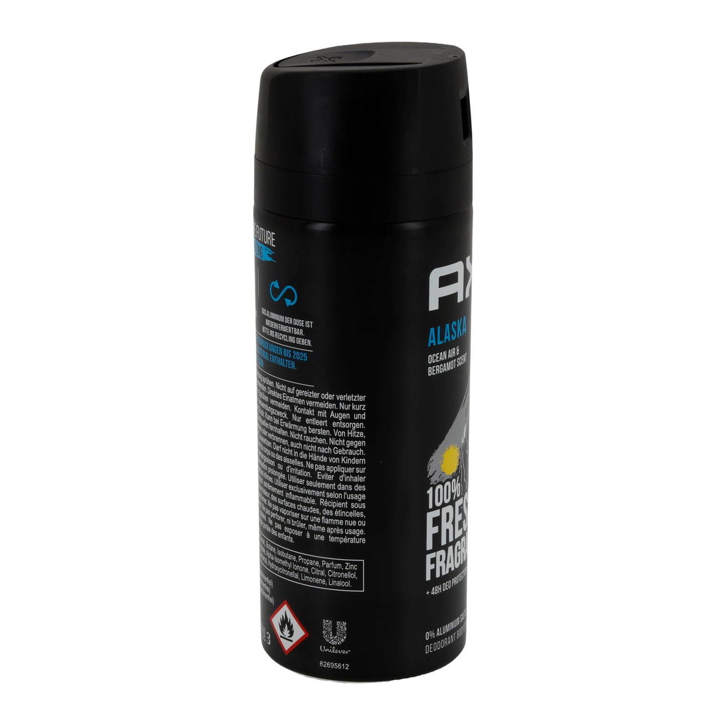 Deospray AXE | Alaska con profumo oceanico e bergamotto | senza alluminio | 150 ml