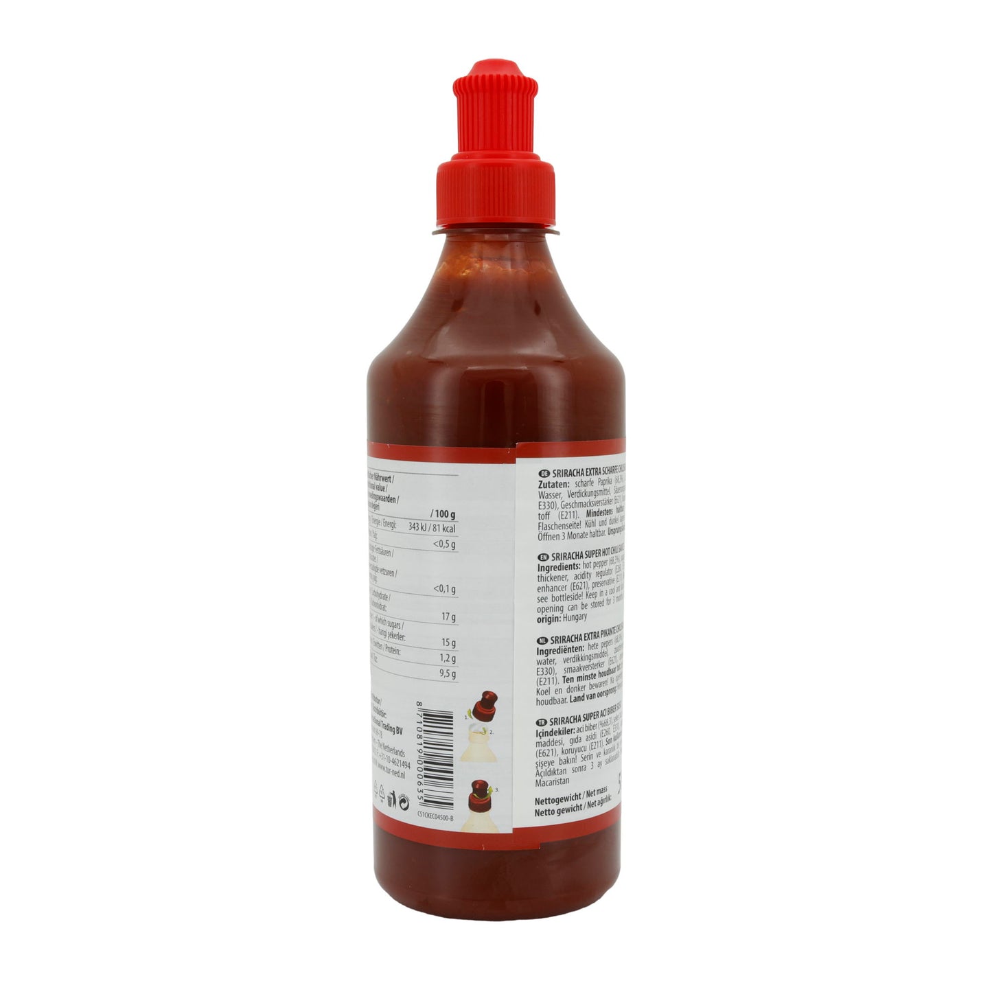 Chili Sauce Ece | Sriracha Super Chili | Extra scharf | 580 g
