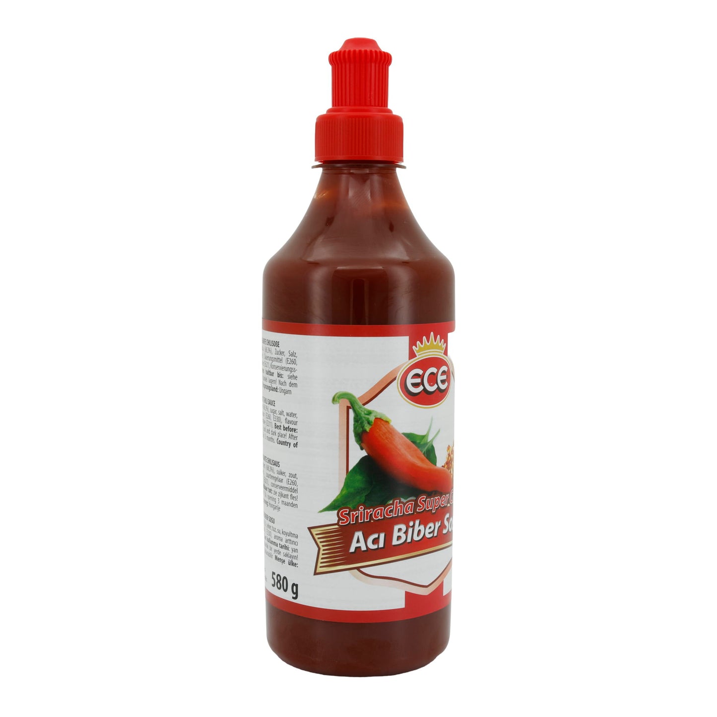 Chili Sauce Ece | Sriracha Super Chili | Extra scharf | 580 g