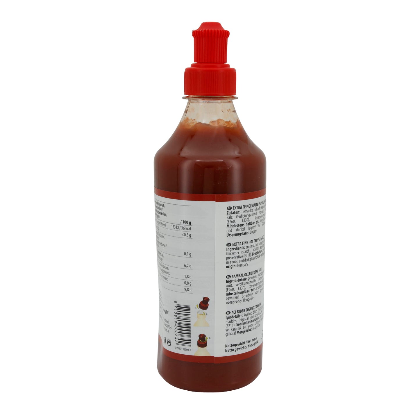 Sauce Ece | Sambal Oelek Acı Biber Sosu | Feingemahlen, scharf | 550 g