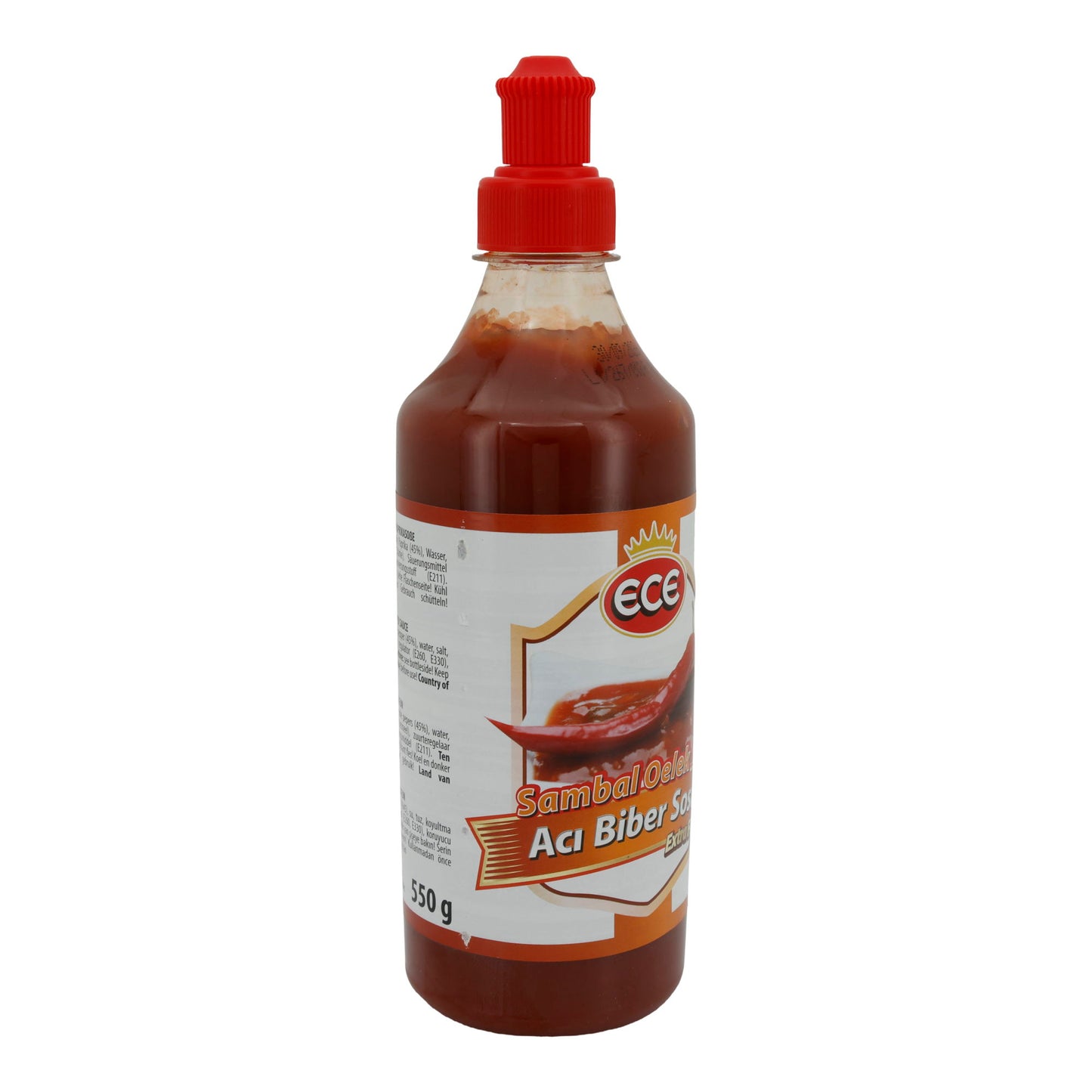 Sauce Ece | Sambal Oelek Acı Biber Sosu | Feingemahlen, scharf | 550 g