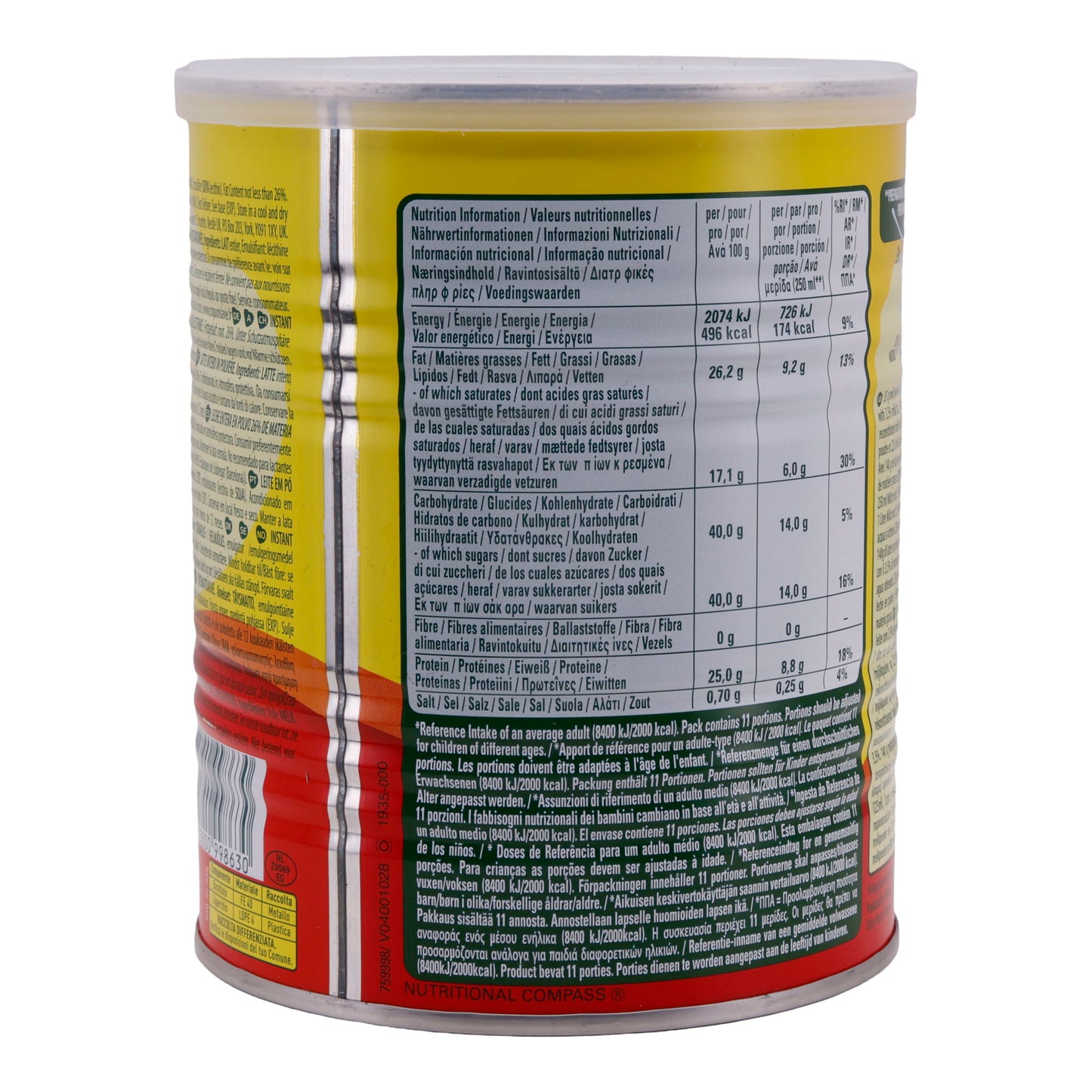 Vollmilchpulver Nestlé | NIDO | Instant, cremiger Geschmack | 400 g