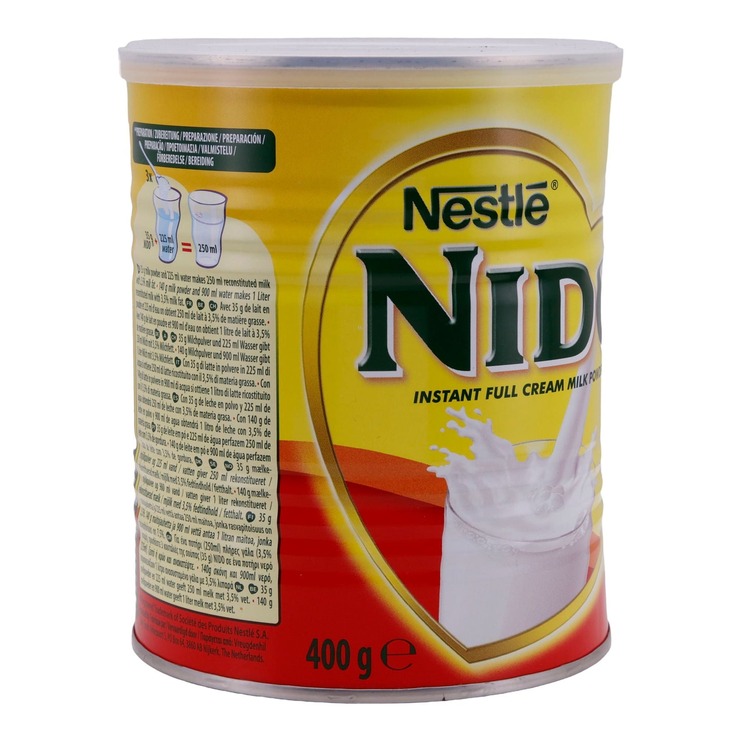 Vollmilchpulver Nestlé | NIDO | Instant, cremiger Geschmack | 400 g NESTLE
