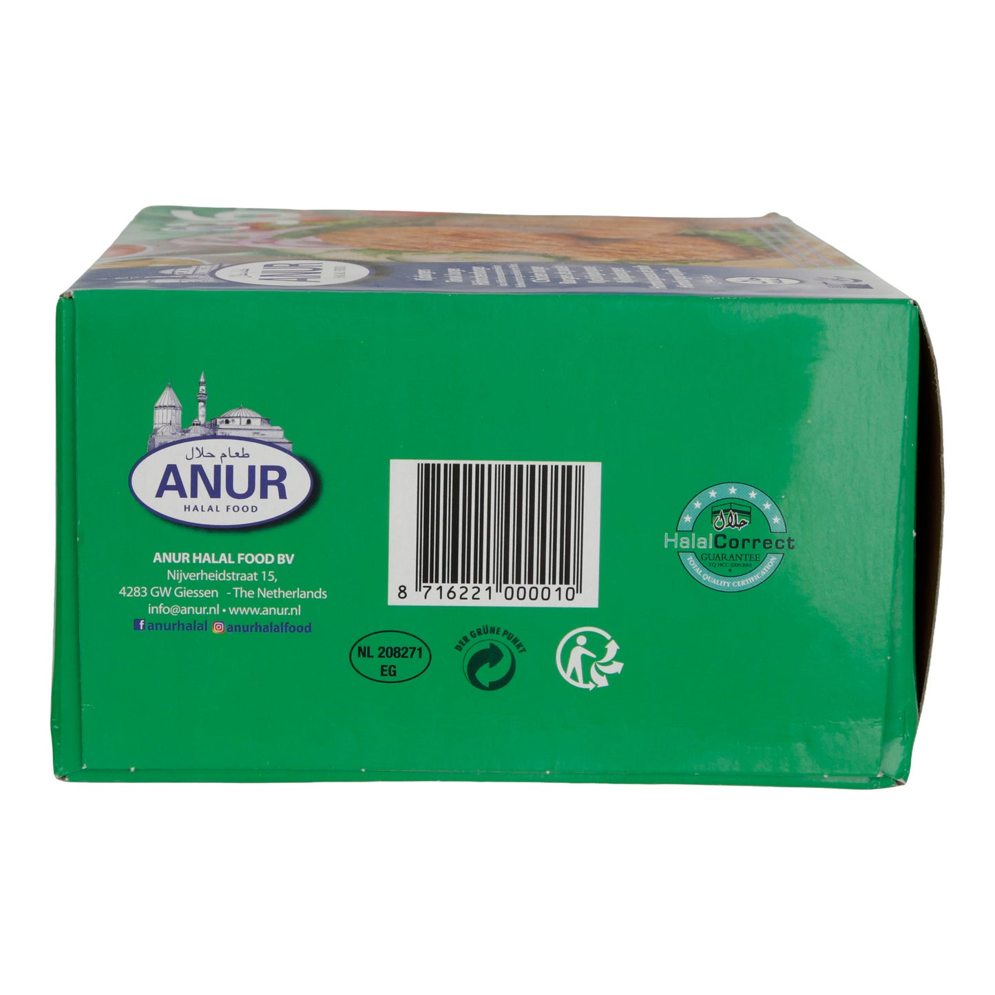 Hamburger di Pollo ANUR | Precotto | Hamburger di pollo fatto con carne di pollo finemente tritata | 2520 g (36×70 g)