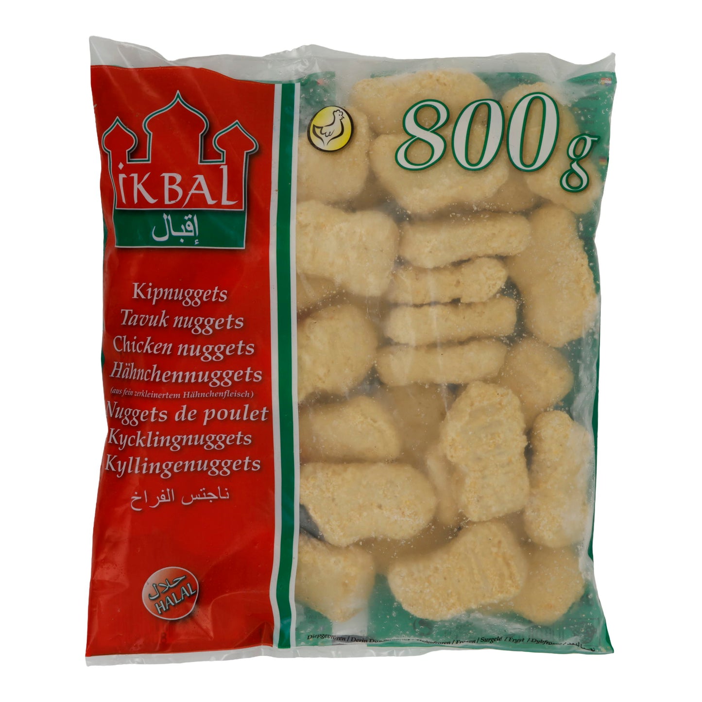 Nuggets di Pollo IKBAL | Halal Hähnchennuggets | Surgelati | 800 g