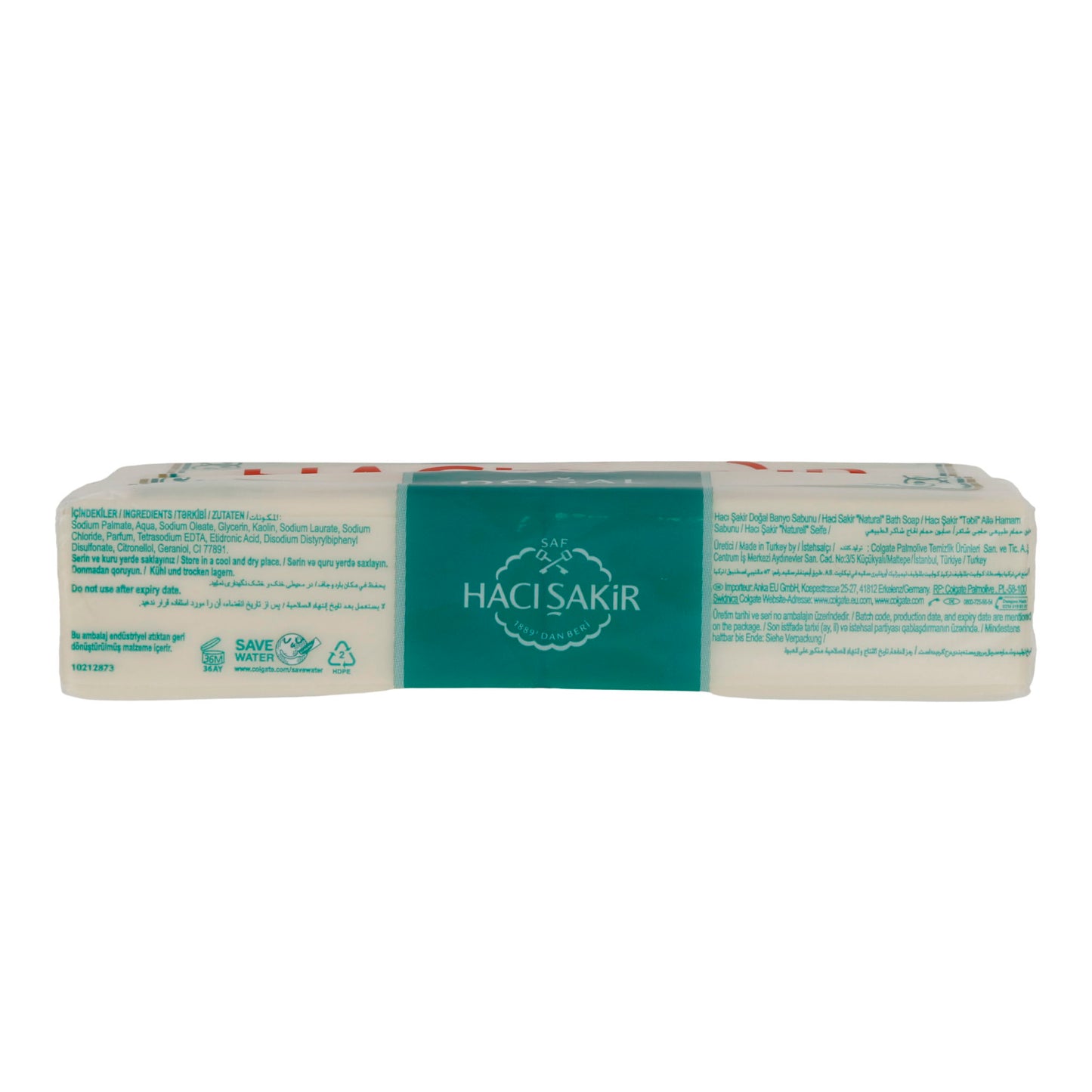 Savon naturel Reine Haci Şakir | Savon de soin | Traditionnel turc | 4x200 g (800 g)