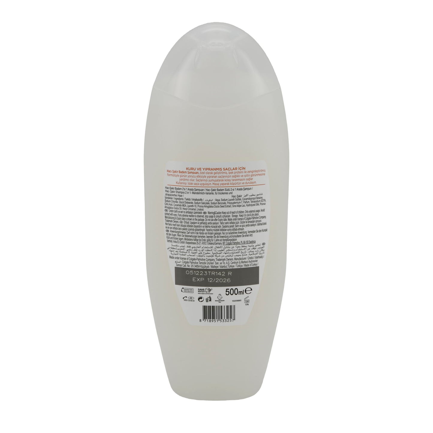 Shampoo & Conditioner Haci Şakir 2-in-1 | Douchegel | Amandelolie | 500 ml