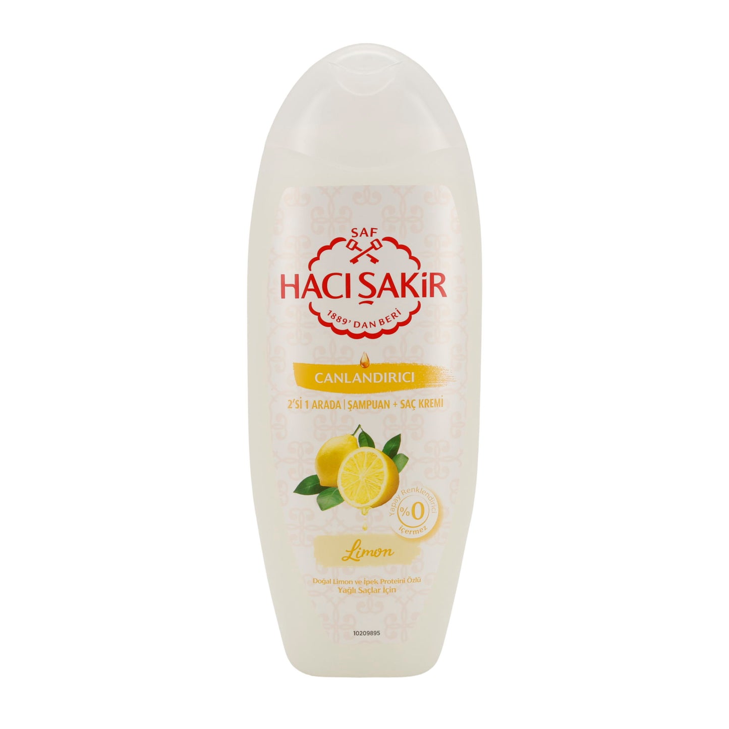 Haci Şakir Shampoo & Spülung 2in1 | Zitrone | Für fettiges Haar | 500 ml