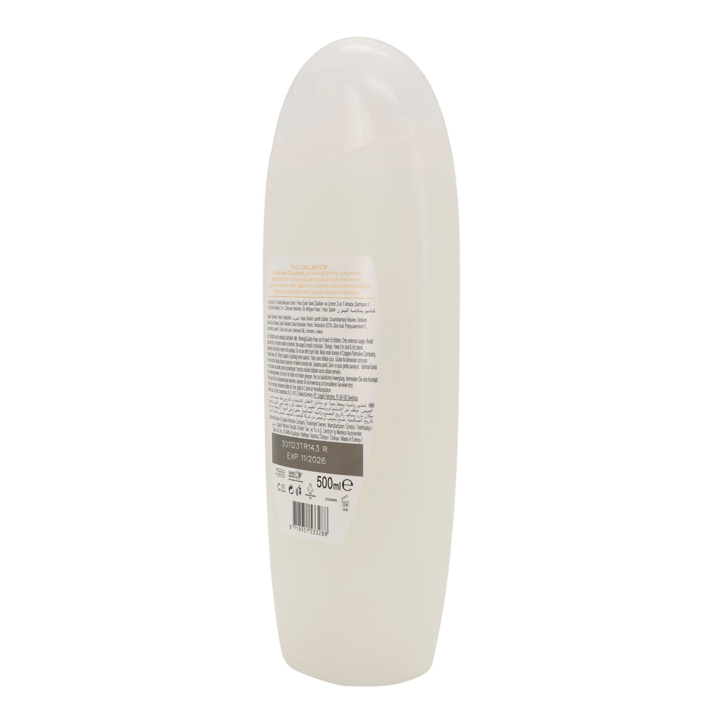 Haci Şakir Shampoo & Spülung 2in1 | Zitrone | Für fettiges Haar | 500 ml