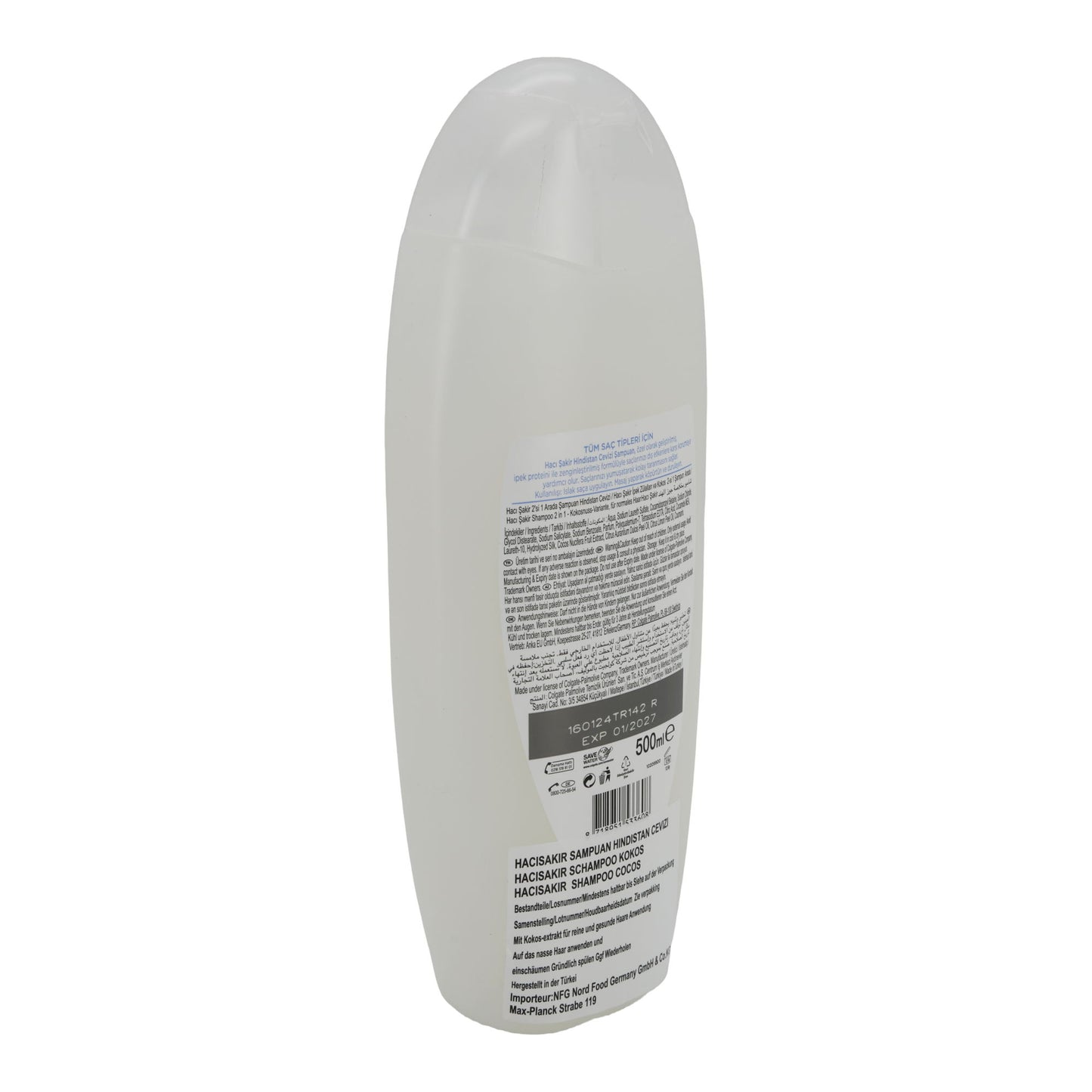 Shampoo & Haarspülung Haci Şakir 2-in-1 | Shampoo | Kokos | 500 ml