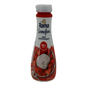Creme Rama Cremefine zum Aufschlagen | Leichte Alternative zur Schlagsahne | 19 % Fett | 250 ml RAMA