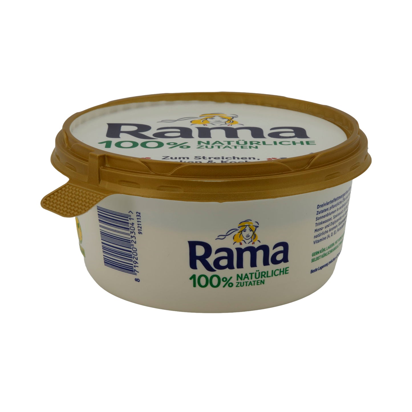 Pflanzenmargarine Rama | Pflanzenmargarine | 100 % Natürliche Zutaten, vielseitiger Genuss | 400 g