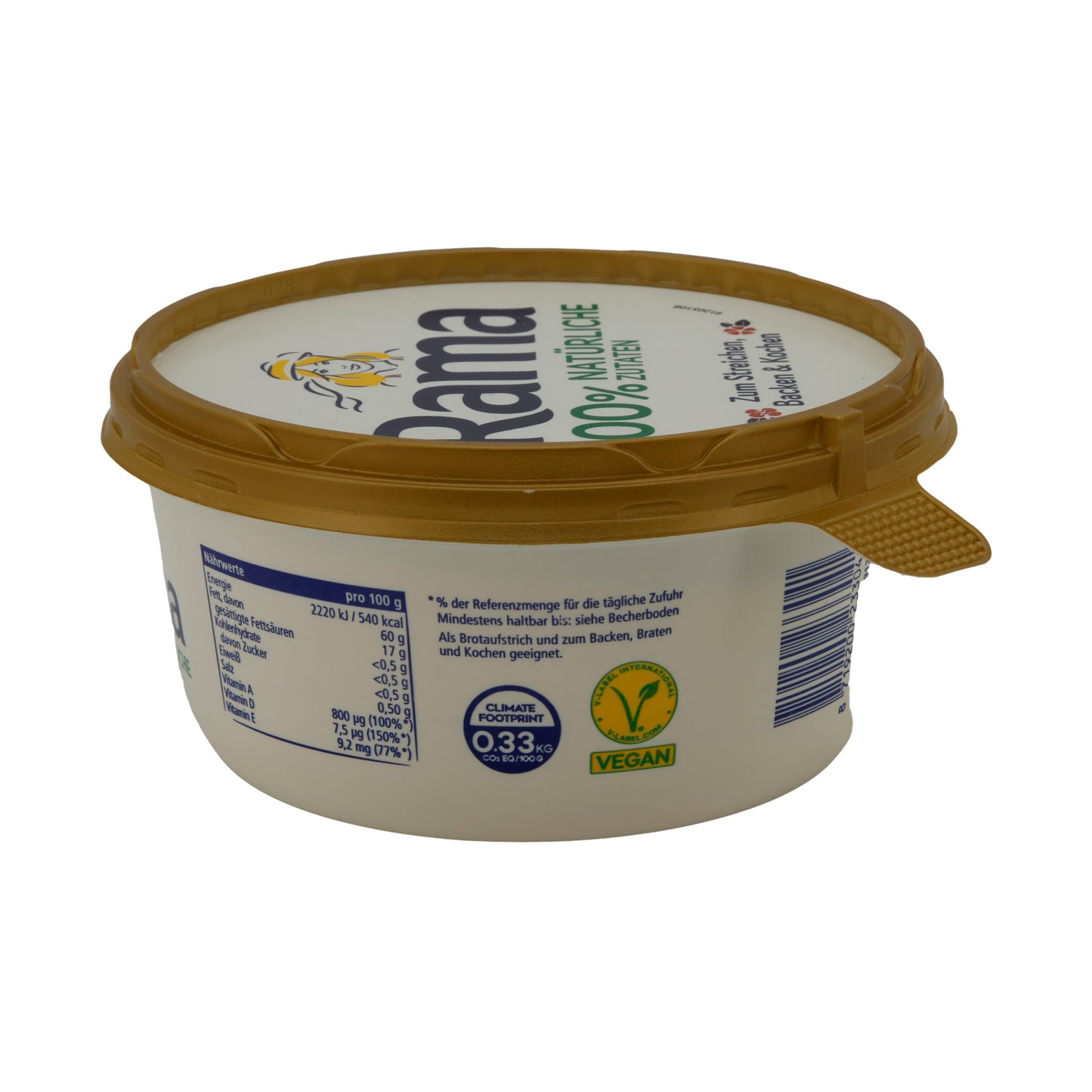 Pflanzenmargarine Rama | Pflanzenmargarine | 100 % Natürliche Zutaten, vielseitiger Genuss | 400 g