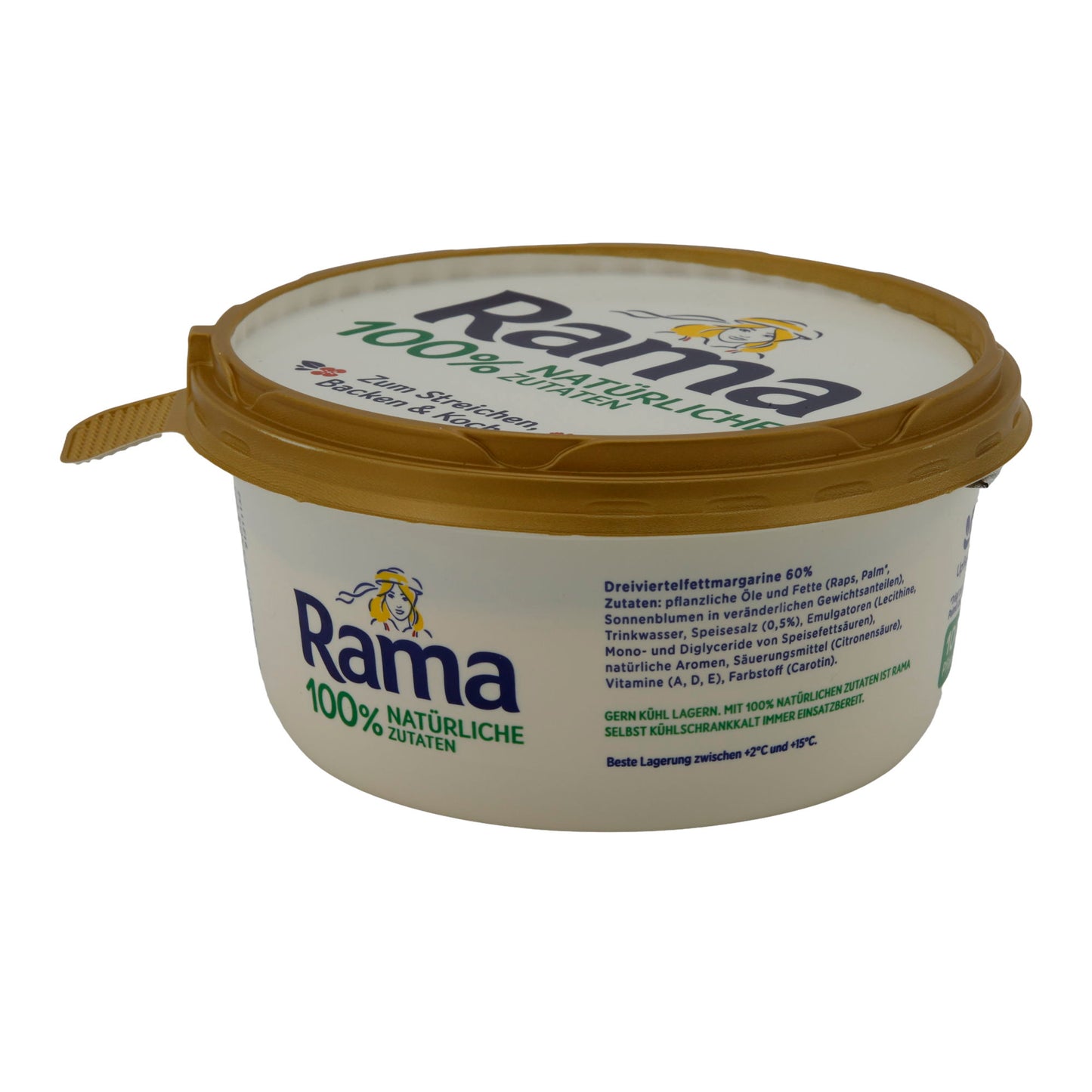 Pflanzenmargarine Rama | Pflanzenmargarine | 100 % Natürliche Zutaten, vielseitiger Genuss | 400 g