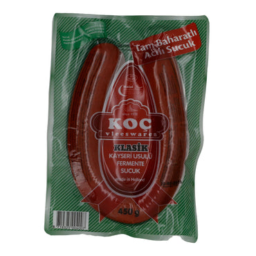 Sucuk Koç Vleeswaren | Klasik Kayseri Usulü | Fermentierte Knoblauchwurst | 450 g KOC
