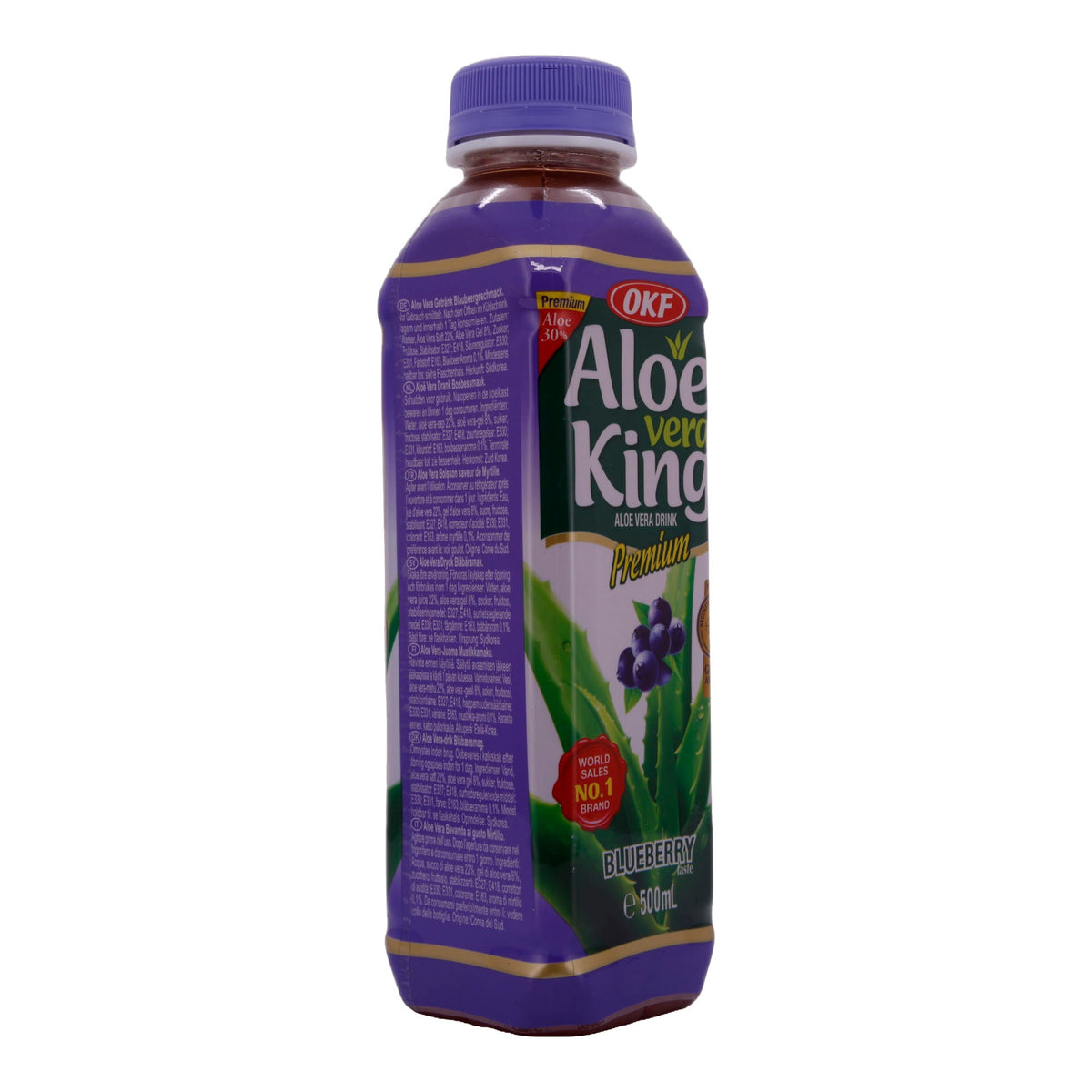 Aloe Vera King Drink OKF | Erfrischungsgetränk | Mit Blaubeergeschmack | 500ml ALOE VERA