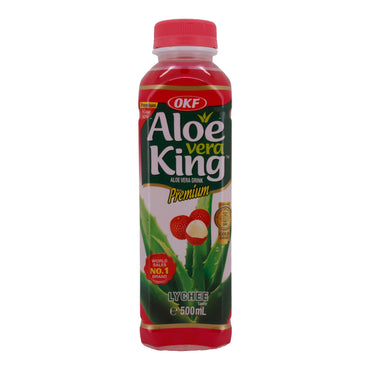 Aloe Vera Getränk OKF Aloe Vera King Lychee | Getränk | mit Litschigeschmack | 500 ml ALOE VERA