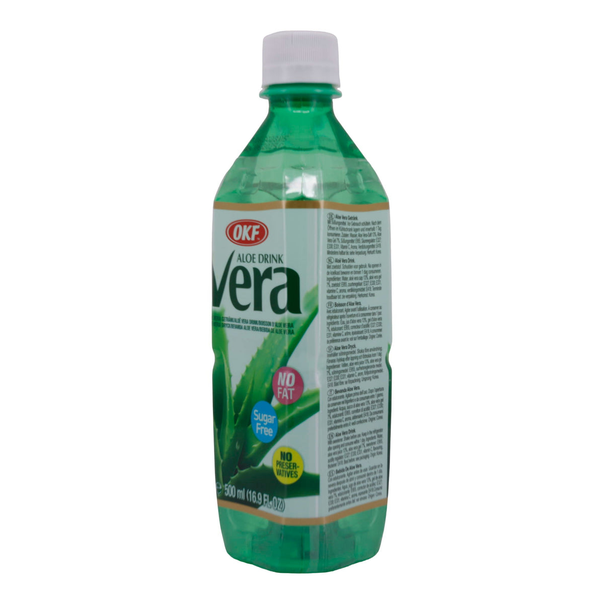 Aloe Vera Drink OKF | Aloe Drink Vera | Zuckerfrei, erfrischend, ohne Fett | 500 ml ALOE VERA