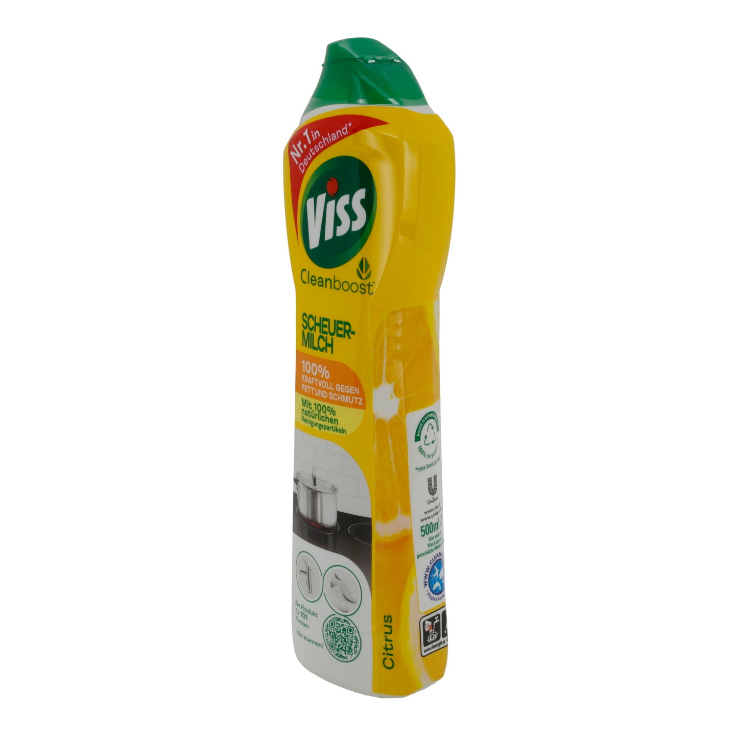 Viss Scheuermilch Citrus | Cleanboost mit frischem Duft & natürlichen Reinigungspartikeln | 500 ml