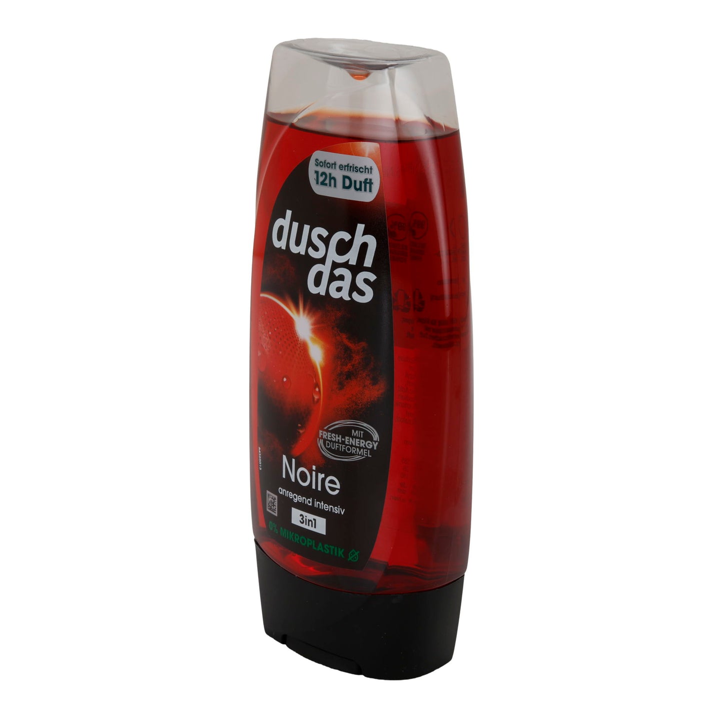 duschdas Noire 3in1 Duschgel | Für Körper, Gesicht & Haar | 225 ml | 12h Duft | 0 % Mikroplastik | Hautverträglich