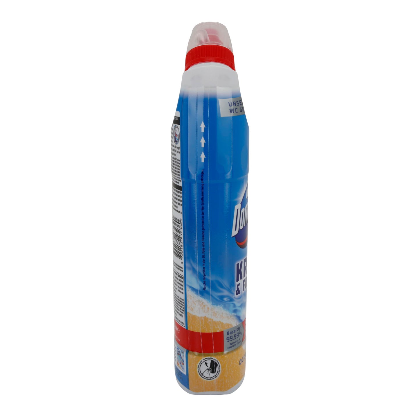 WC-Reiniger Domestos Kraft & Frische | WC-Reiniger | Mit Anti-Kalk-Wirkung & Meeresduft | 750 ml