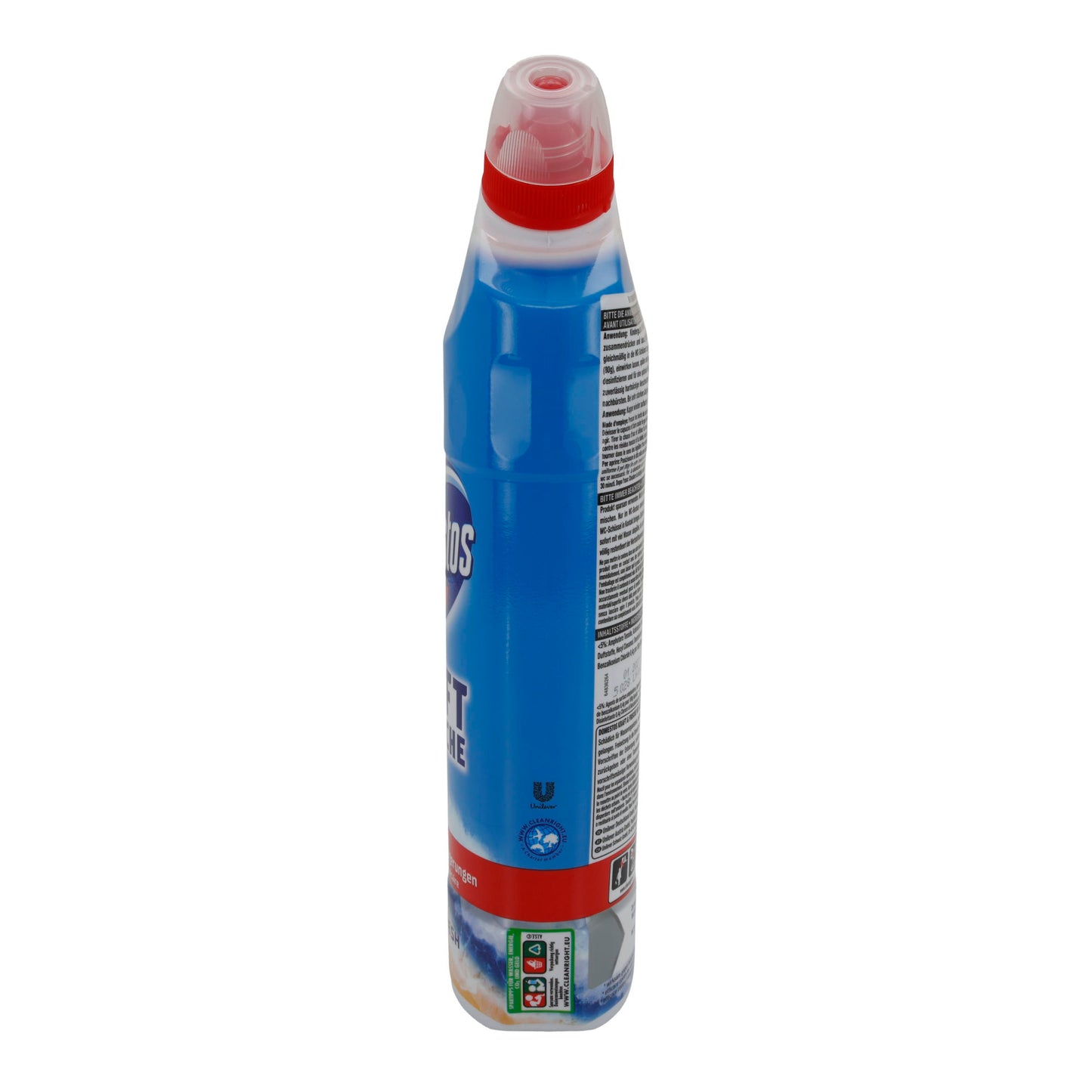 WC-Reiniger Domestos Kraft & Frische | WC-Reiniger | Mit Anti-Kalk-Wirkung & Meeresduft | 750 ml
